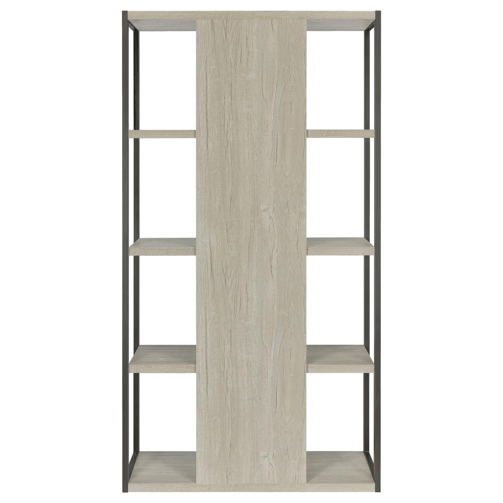  Coaster Furniture Loomis 805883 72-inch 4-shelf Bookshelf - Whitewashed Grey IMAGE 7