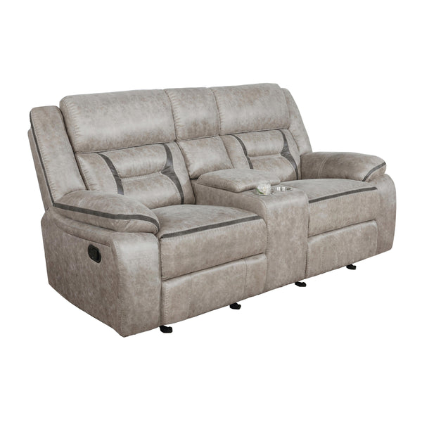 Coaster Furniture Greer 651352 Upholstered Motion Reclining Loveseat - Taupe