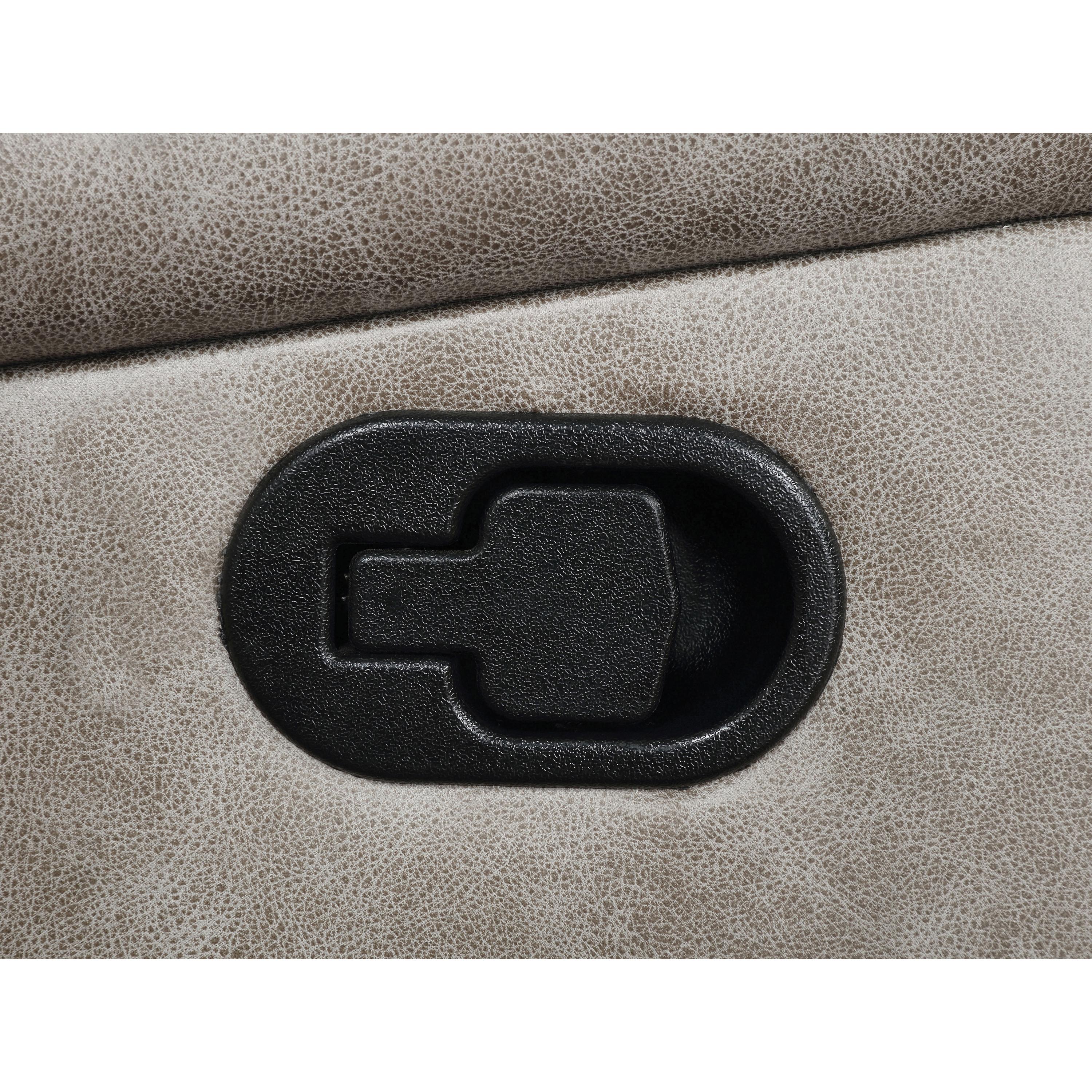  Coaster Furniture Greer 651353 Upholstered Swivel Glider Recliner Chair - Taupe IMAGE 6