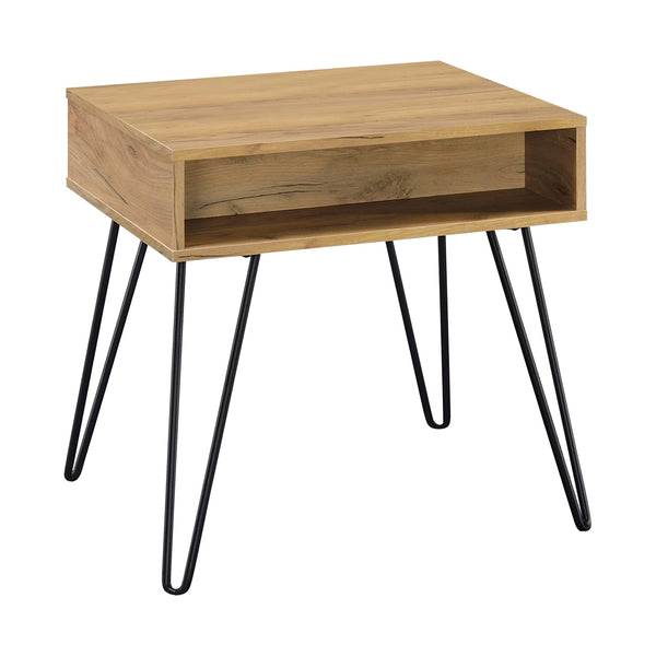 Coaster Furniture Fanning 723367 Engineered Wood Side End Table - Golden Oak