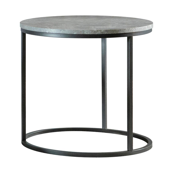 Coaster Furniture Lainey 736027 Round Faux Marble Side End Table - Grey
