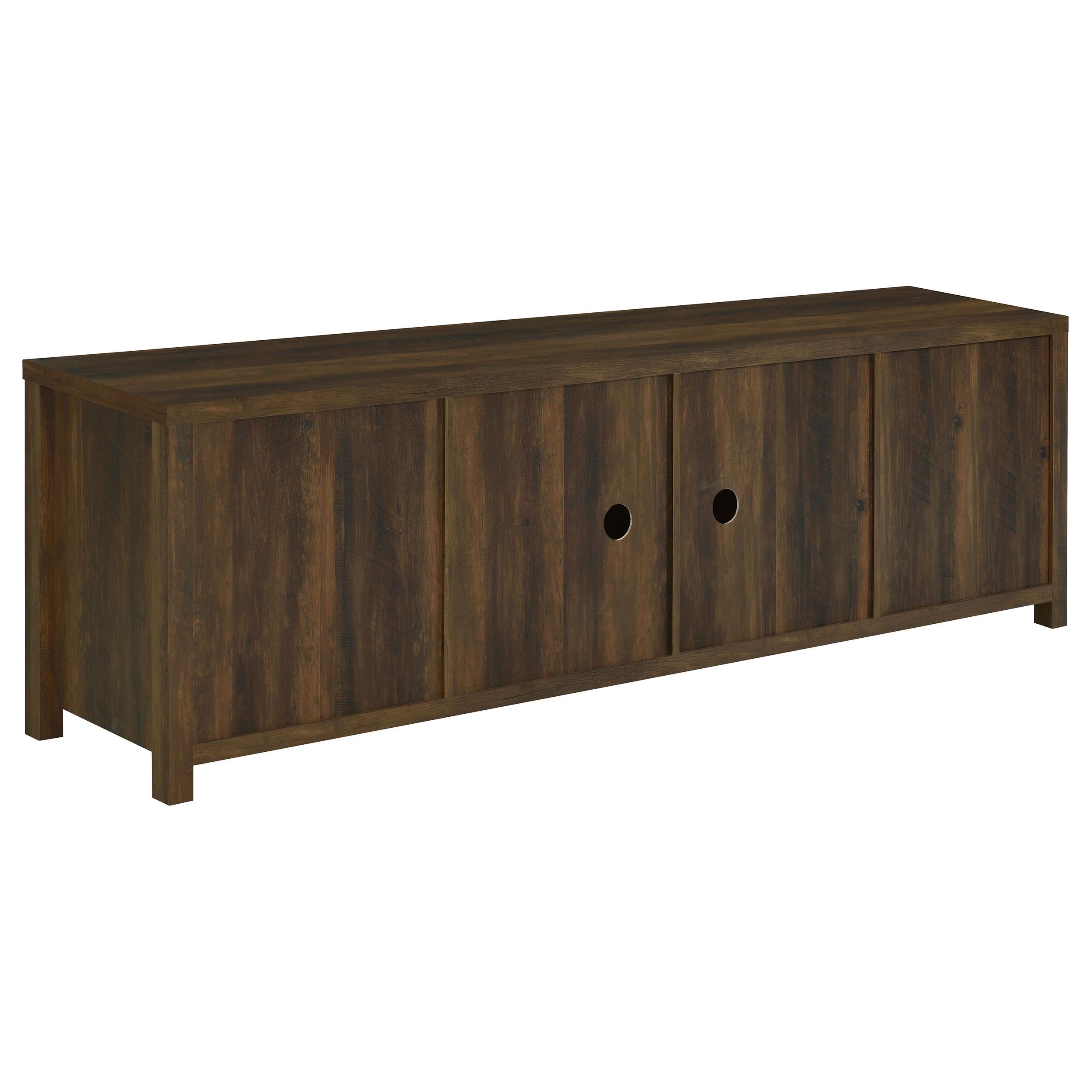  Coaster Furniture Madra 736273 2-door Engineered Wood 79" TV Stand - Dark Pine IMAGE 8