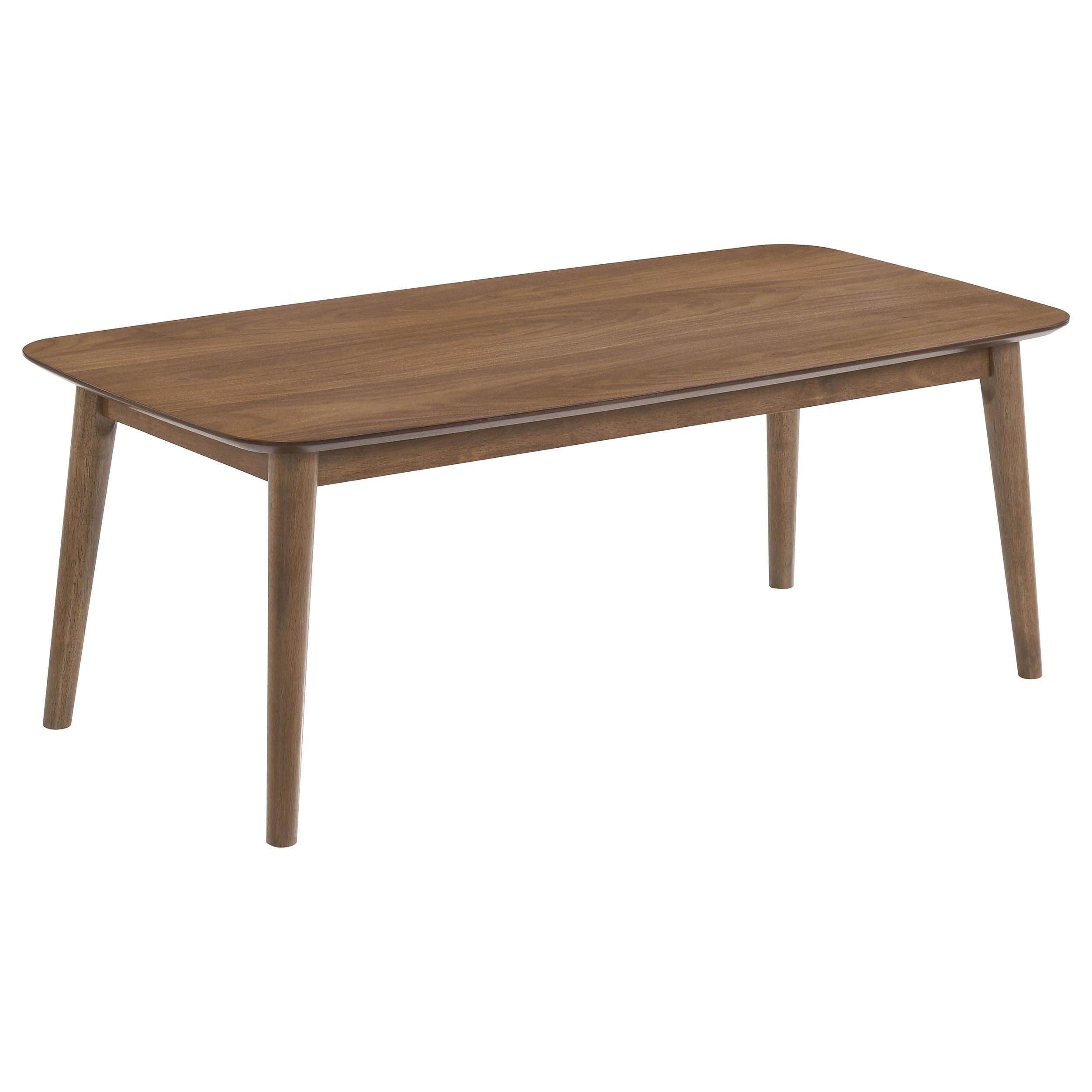 Coaster Furniture Radley 753524 3-piece Rectangular Coffee Table Set - Natural Walnut IMAGE 2