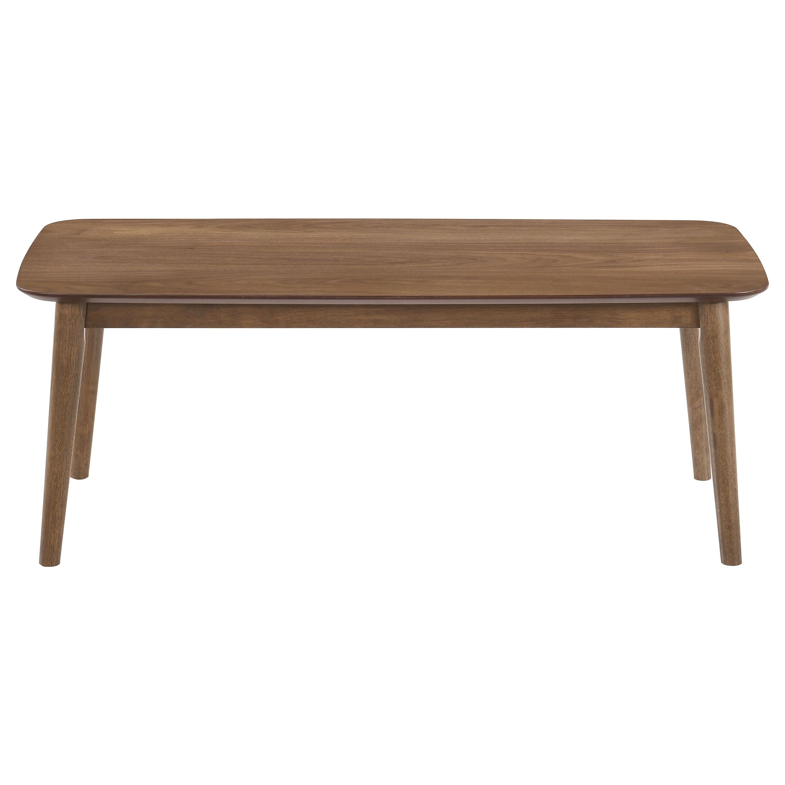  Coaster Furniture Radley 753524 3-piece Rectangular Coffee Table Set - Natural Walnut IMAGE 3