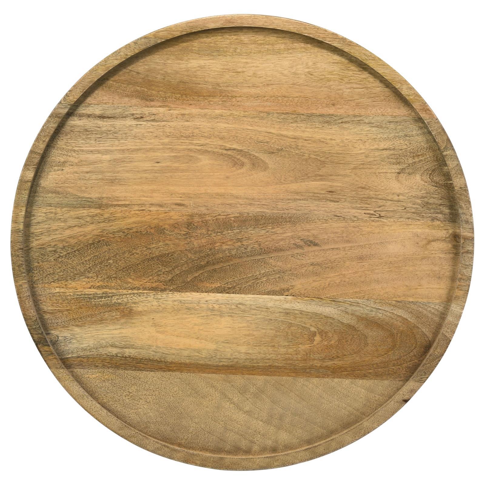  Coaster Furniture Ixia 915105 Round Solid Mango Wood Accent Side Table - Natural IMAGE 3