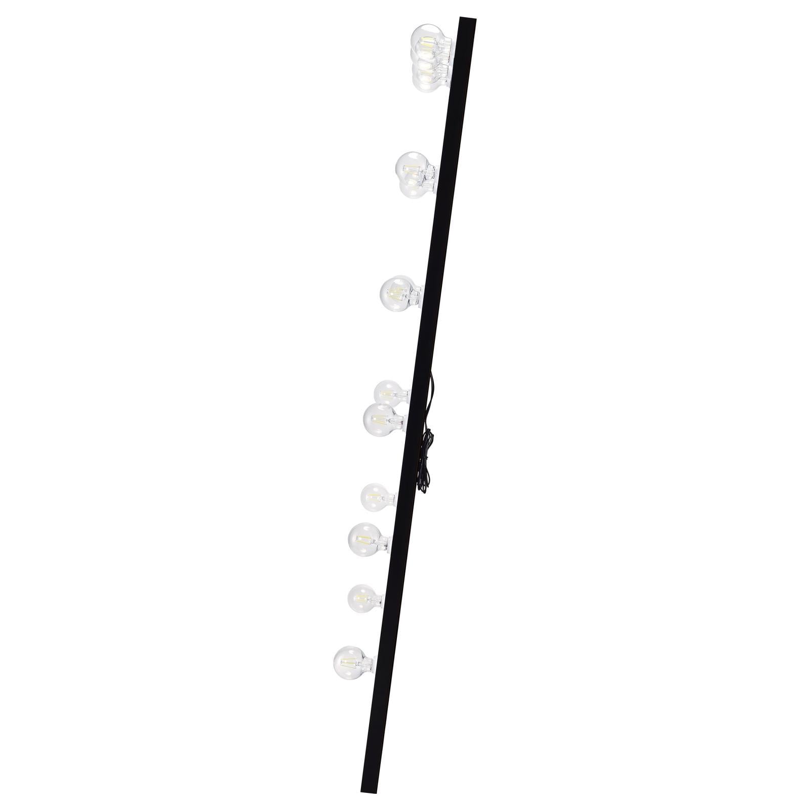  Coaster Furniture Zayan 969557 32 x 71 Inch Floor Mirror LED Lighting - Black Gloss IMAGE 6