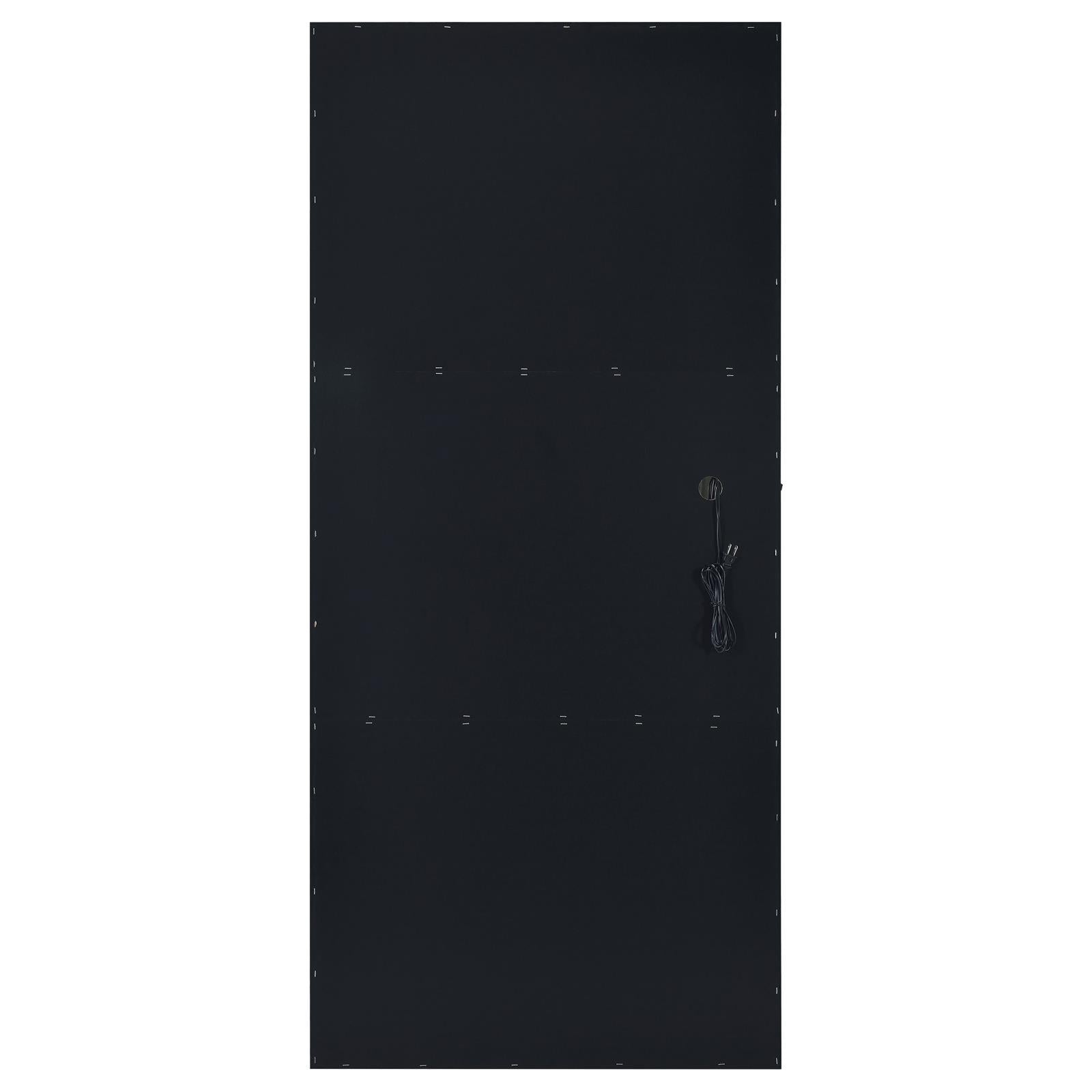  Coaster Furniture Zayan 969557 32 x 71 Inch Floor Mirror LED Lighting - Black Gloss IMAGE 9