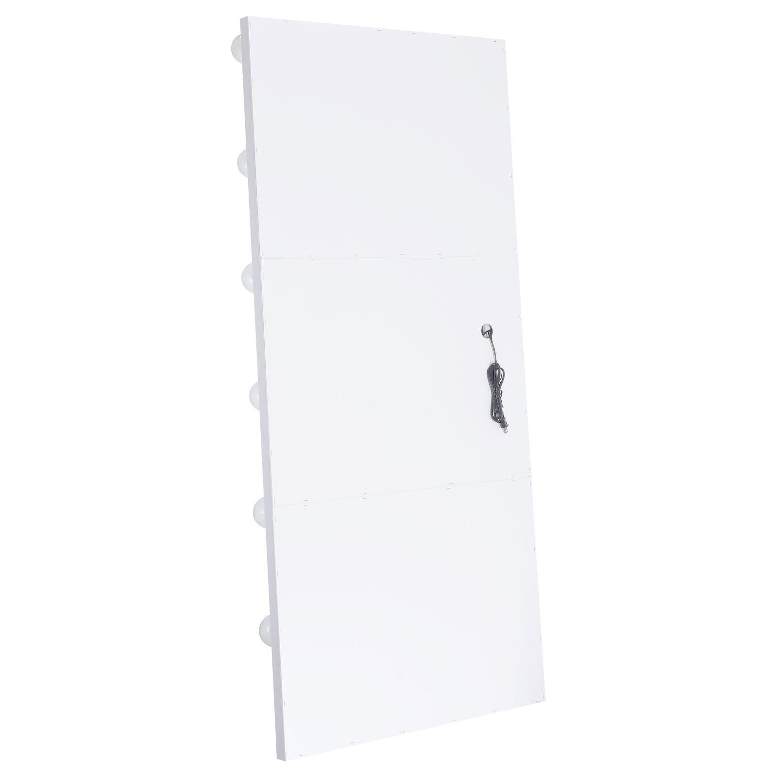  Coaster Furniture Zayan 969558 32 x 71 Inch Floor Mirror LED Lighting - White Gloss IMAGE 8
