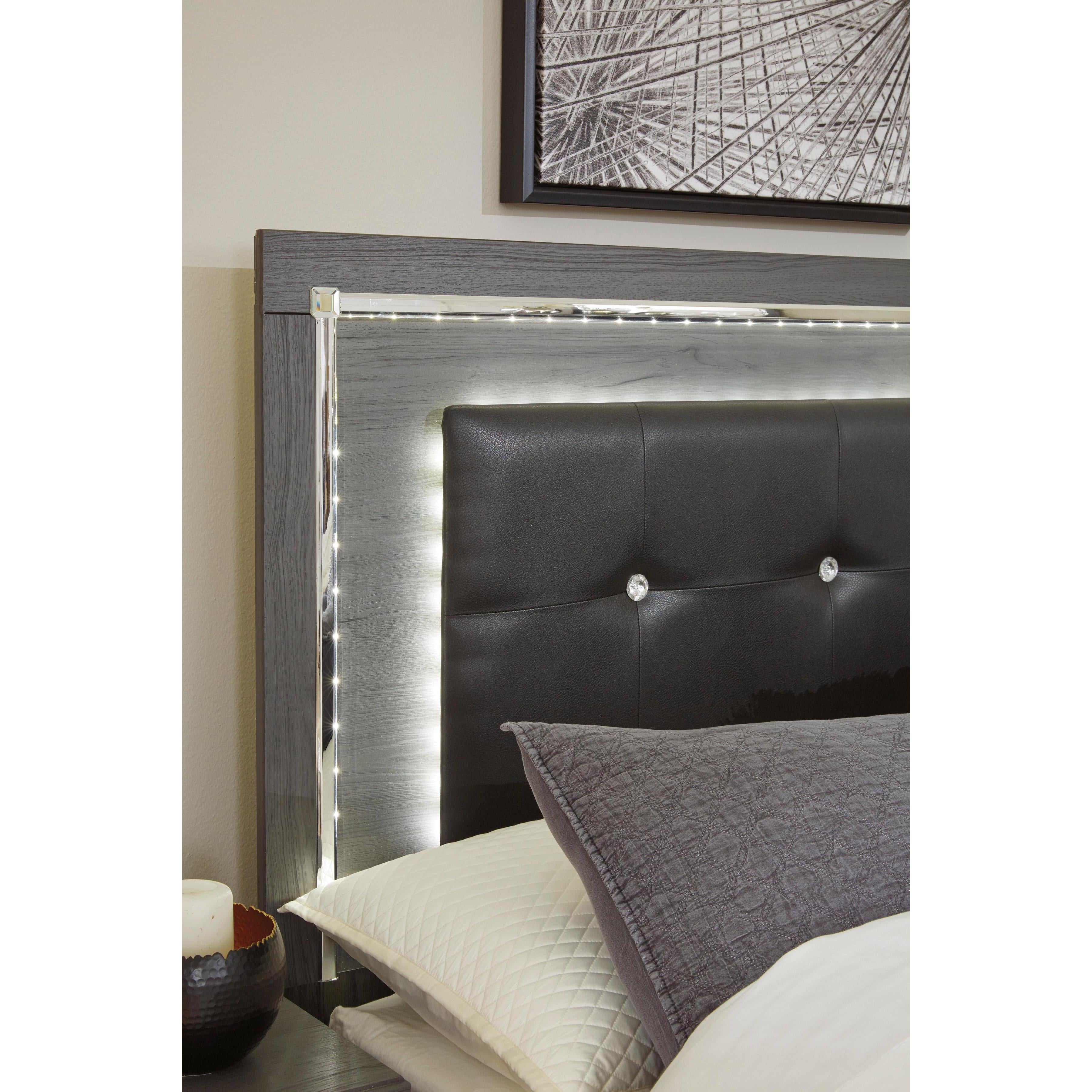 Size_King --  Lodanna B214B13 King Panel Bed with 2 Storage Drawers IMAGE 6