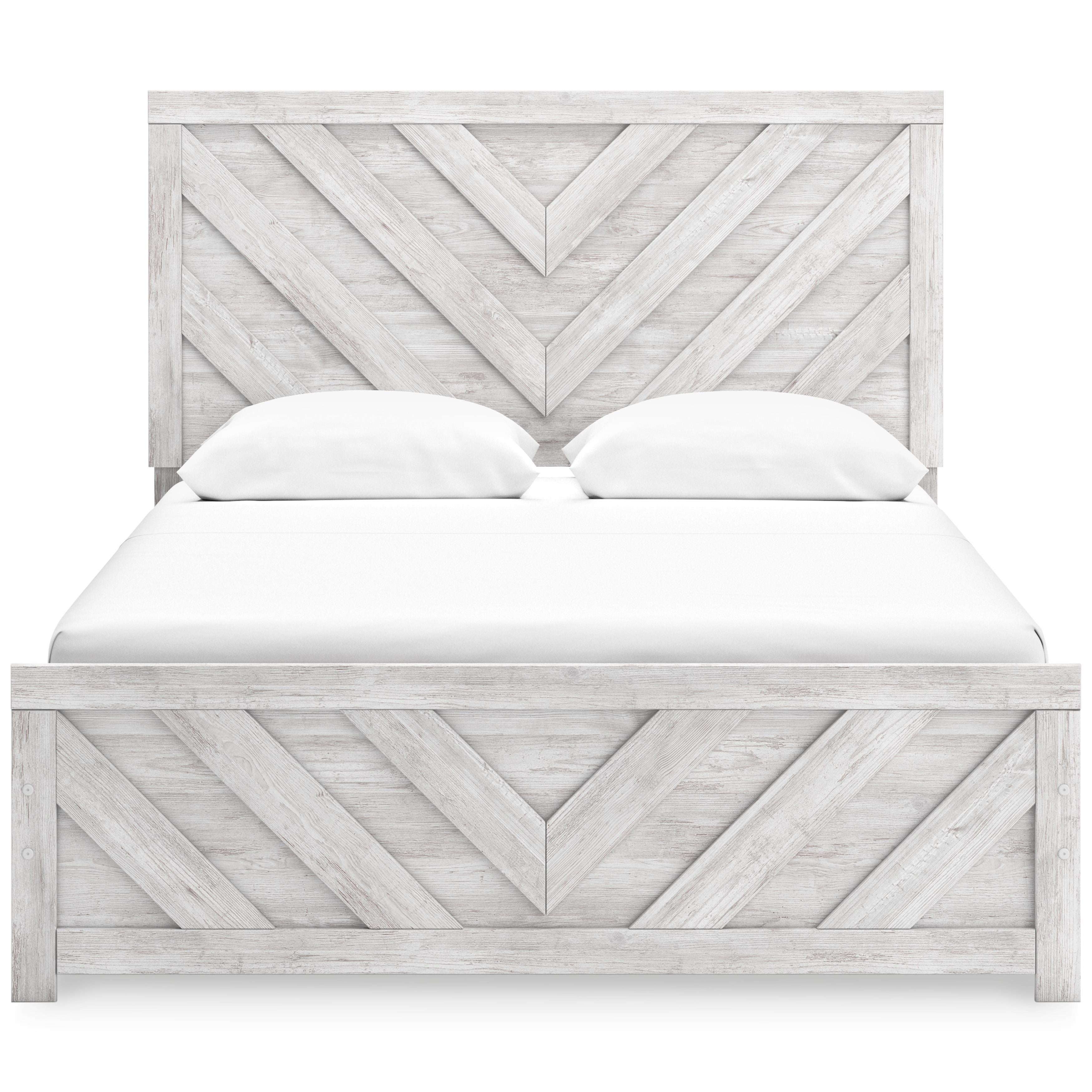  Size_Queen --  Cayboni B3788B4 Queen Panel Bed IMAGE 2