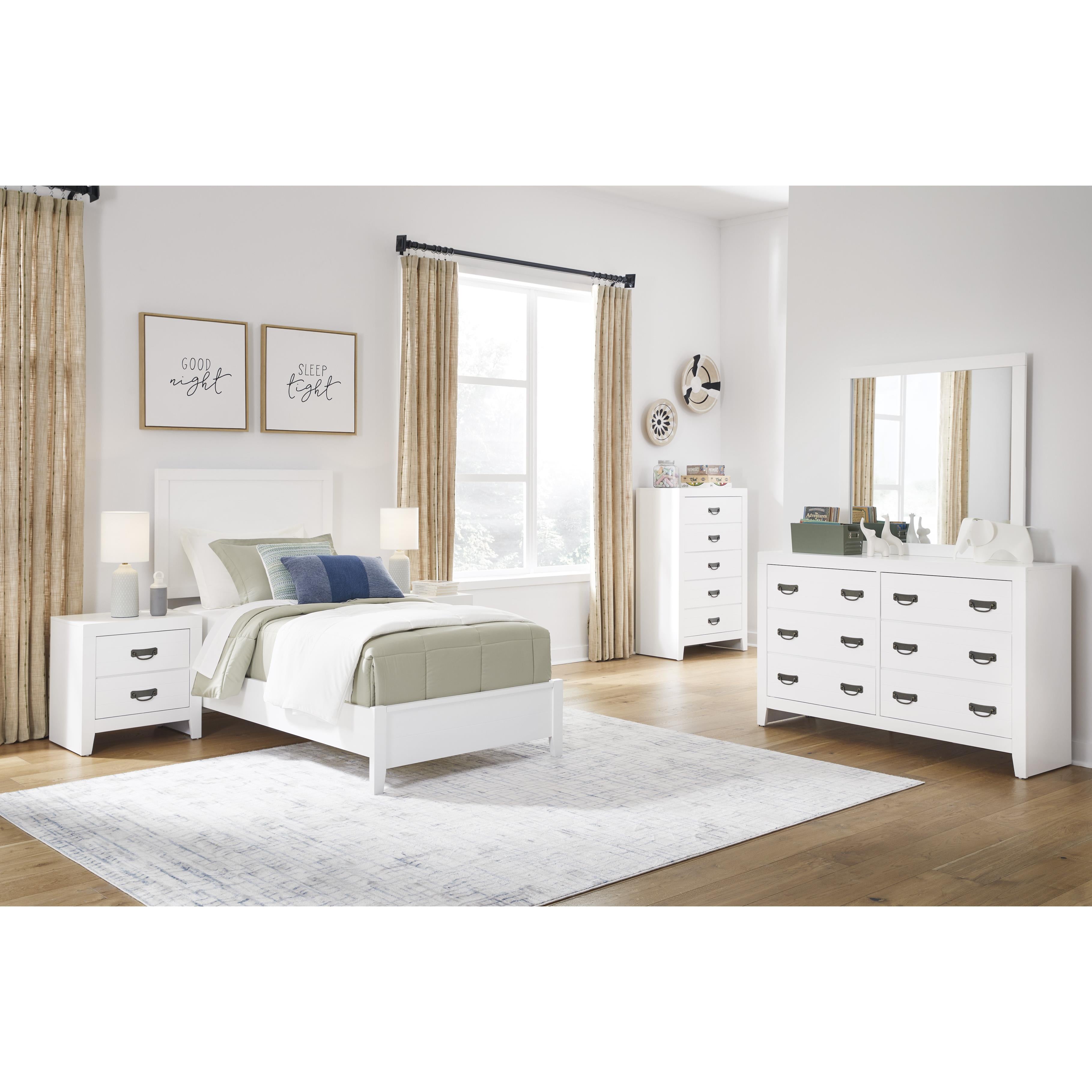  Size_Twin --  Signature Design by Ashley Binterglen Panel Bed IMAGE 7