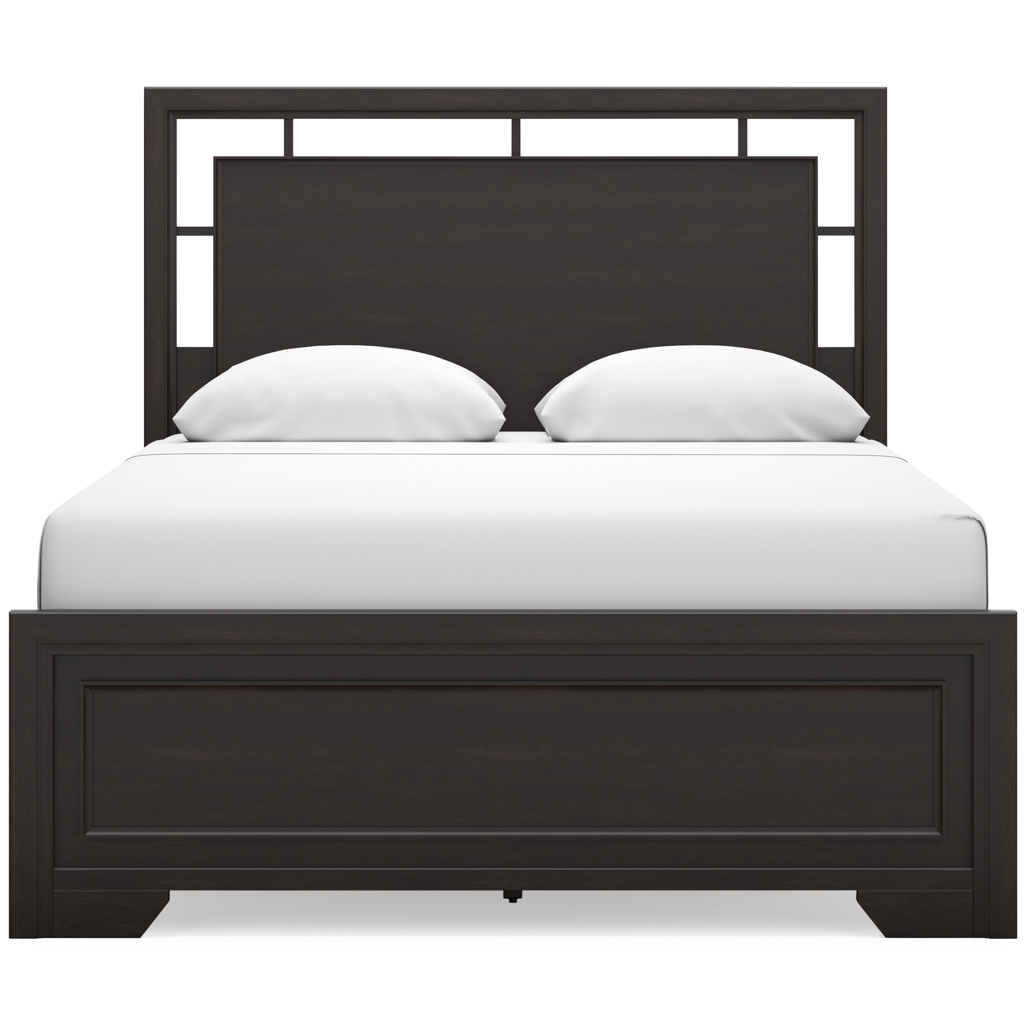  Size_Queen --  Covetown B441B6 Queen Panel Bed IMAGE 2