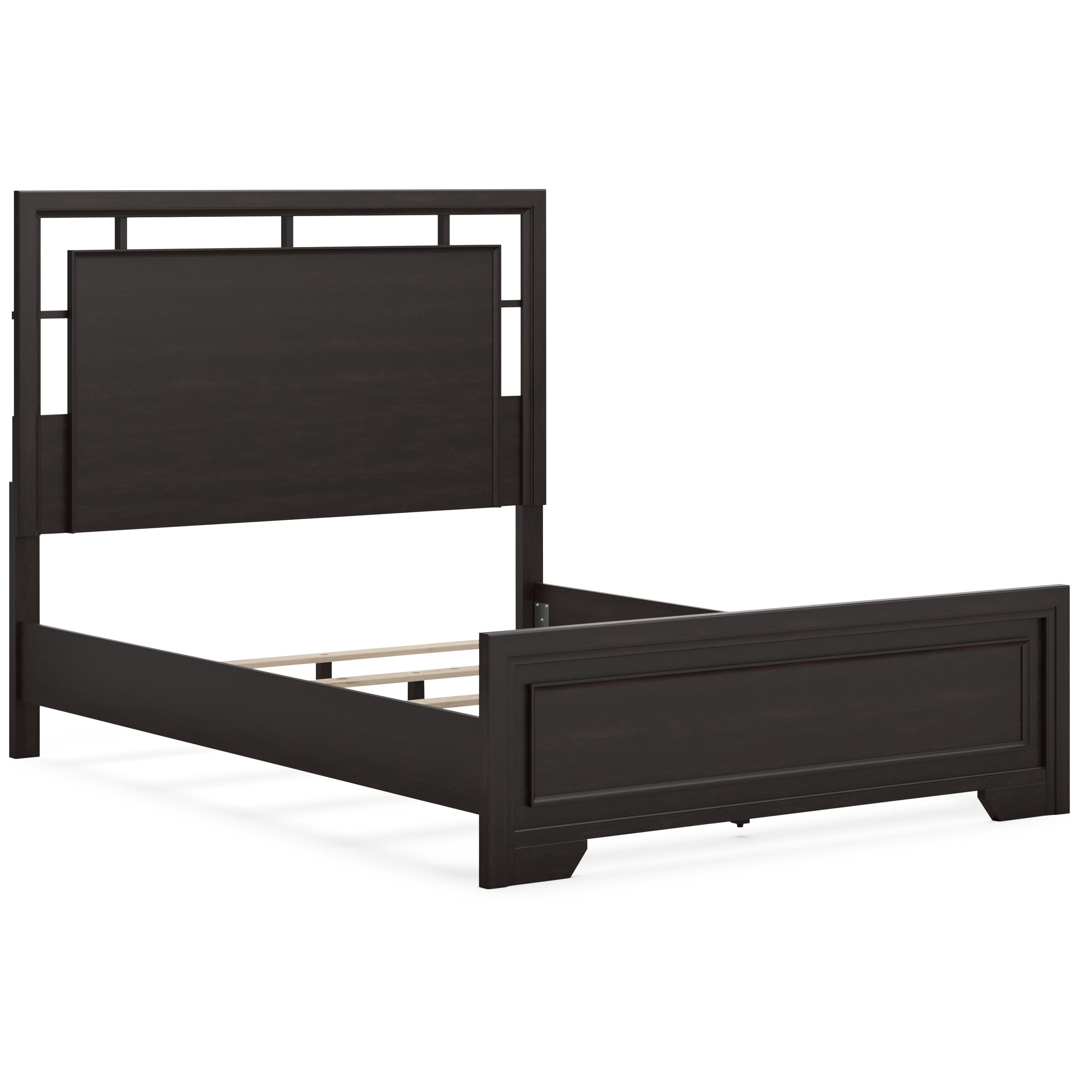  Size_Queen --  Covetown B441B6 Queen Panel Bed IMAGE 5