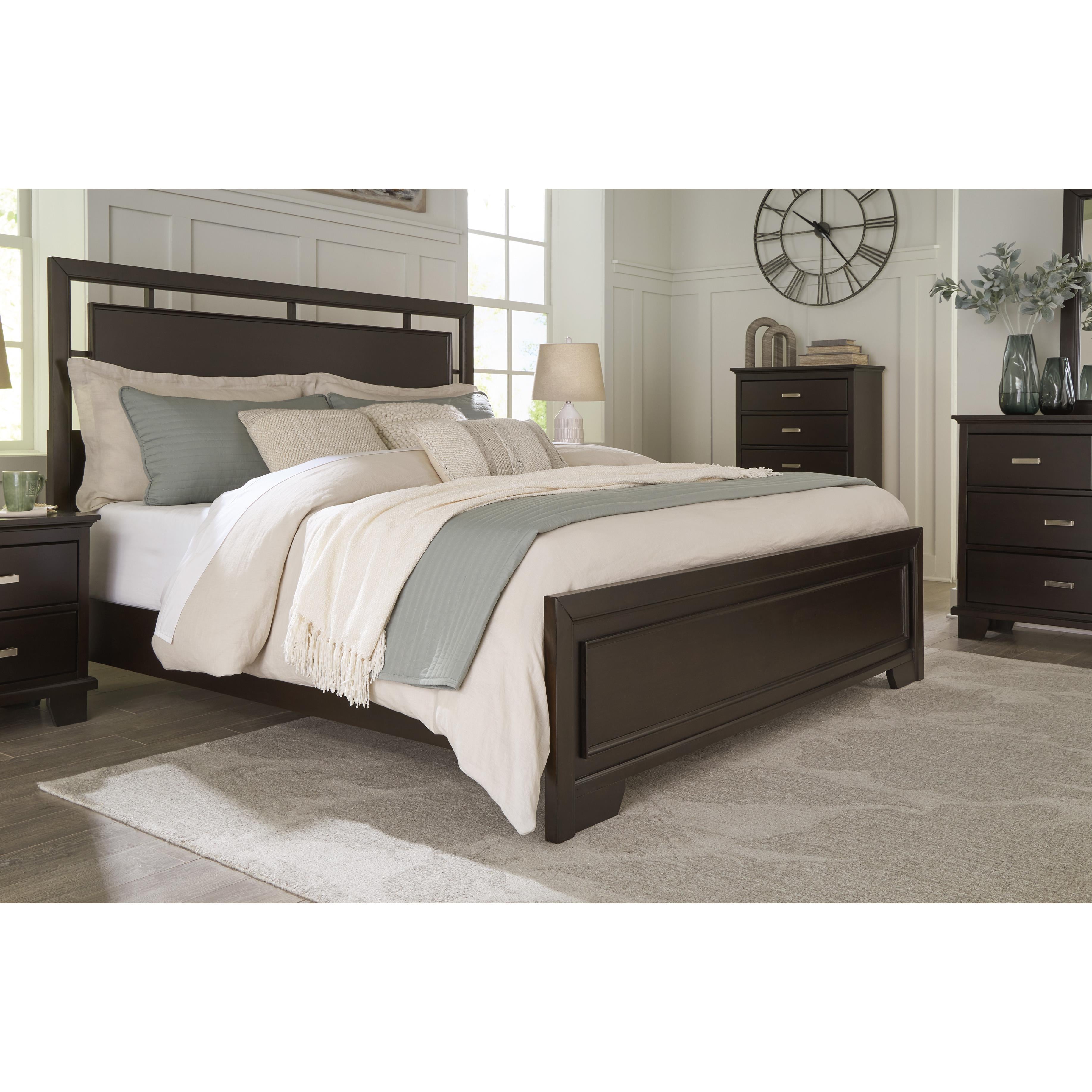  Size_King --  Covetown B441B8 King Panel Bed IMAGE 6