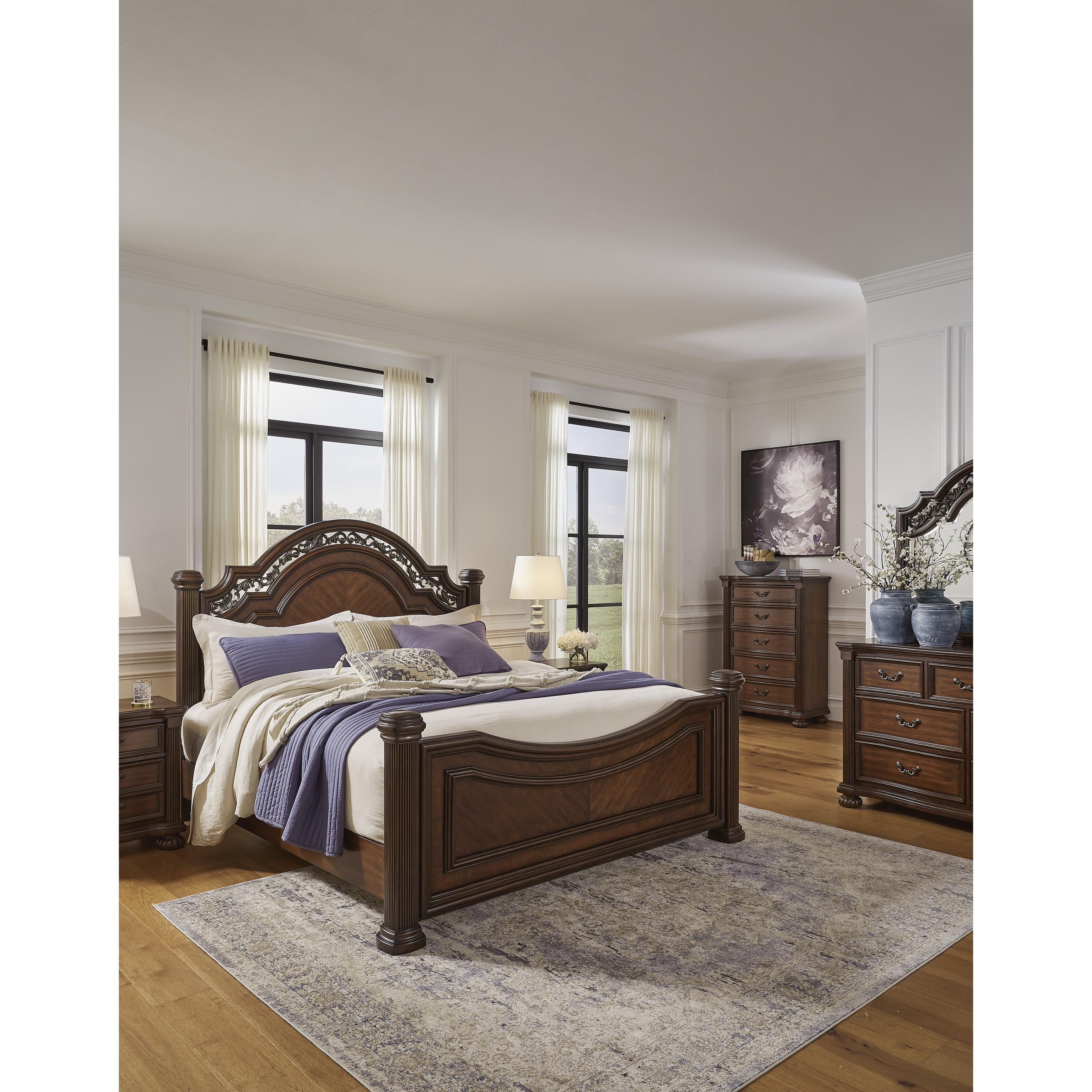  Size_California King --  Lavinton B764B10 California King Poster Bed IMAGE 8
