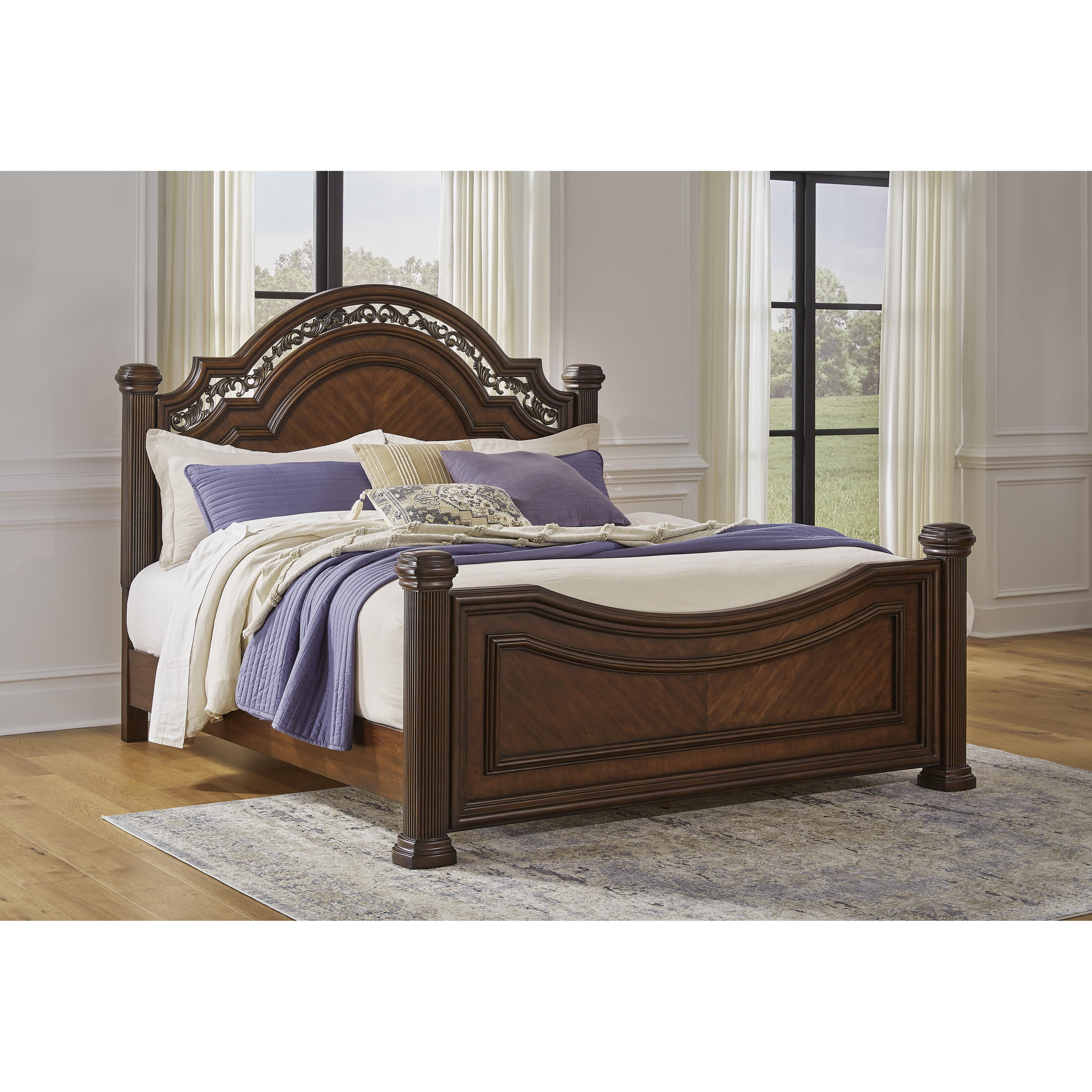  Size_Queen --  Signature Design by Ashley Lavinton Poster Bed IMAGE 5
