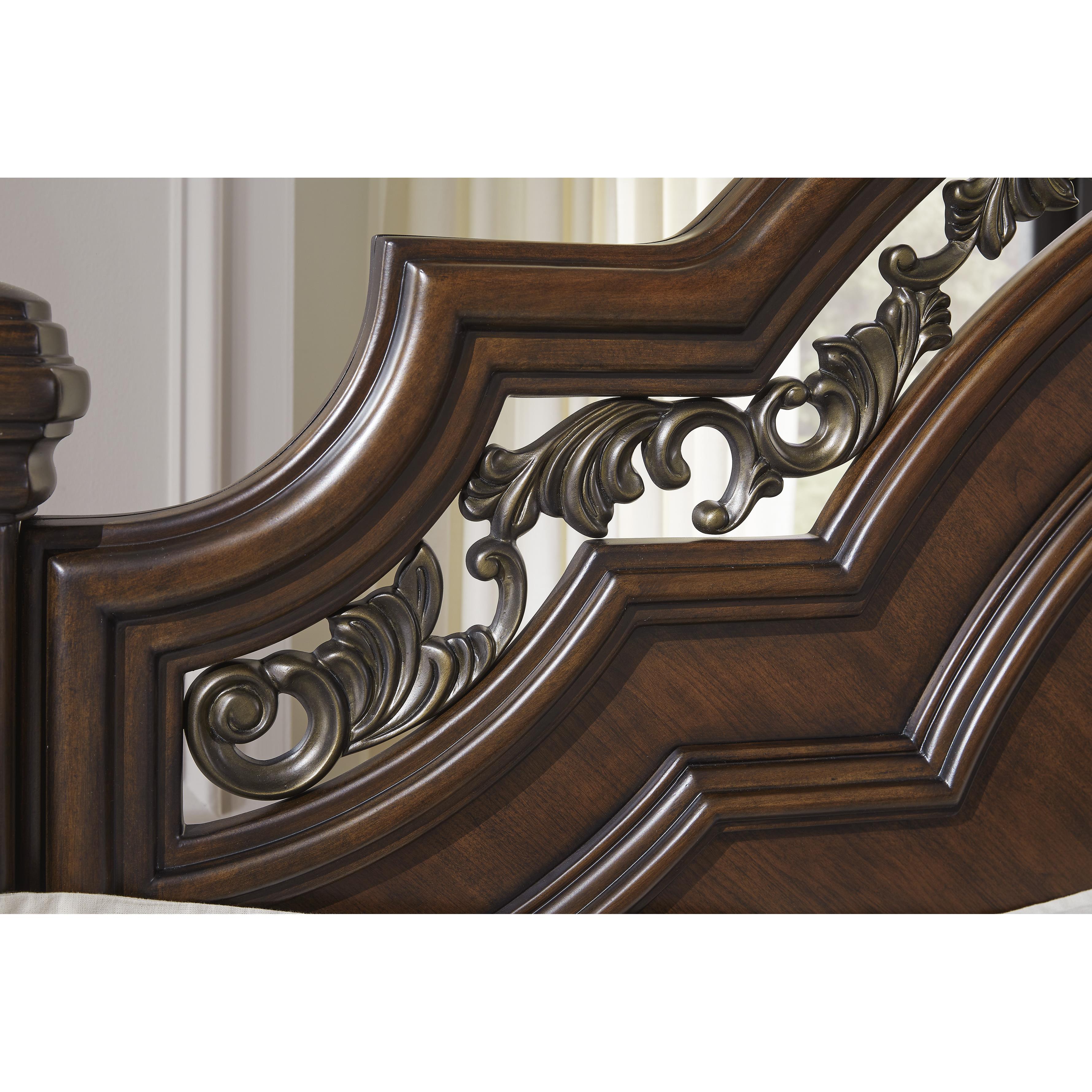  Size_Queen --  Signature Design by Ashley Lavinton Poster Bed IMAGE 6