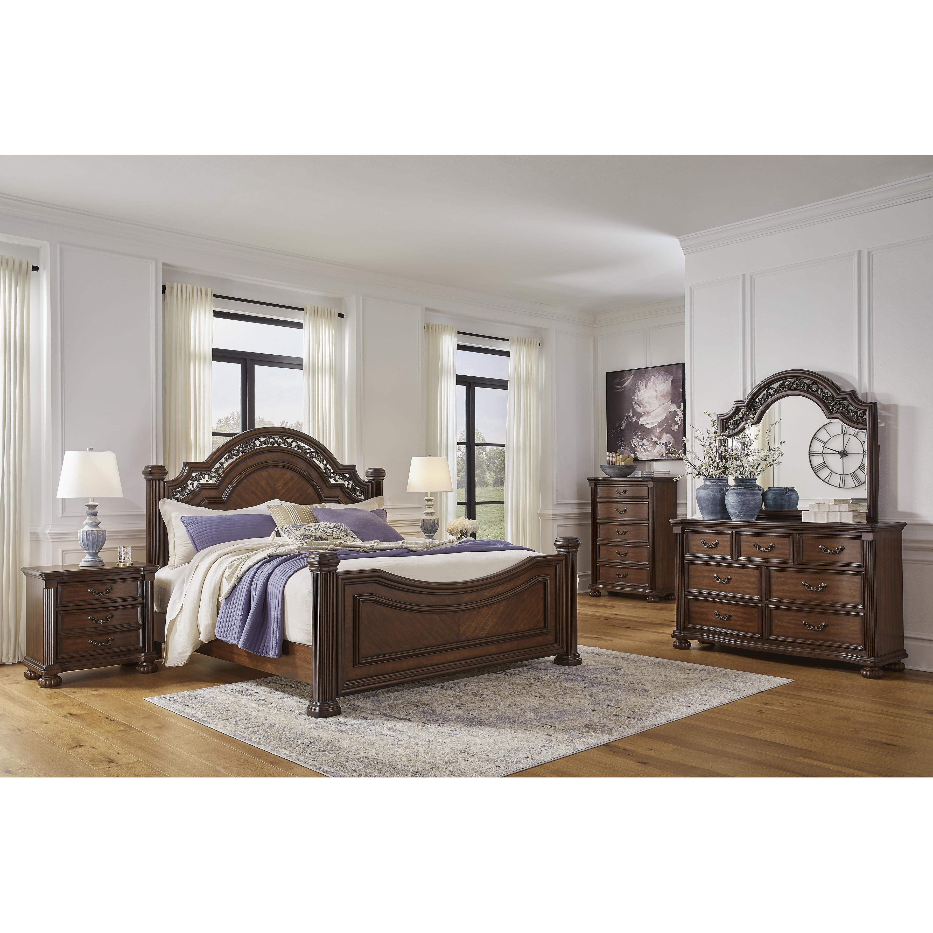  Size_Queen --  Signature Design by Ashley Lavinton Poster Bed IMAGE 9