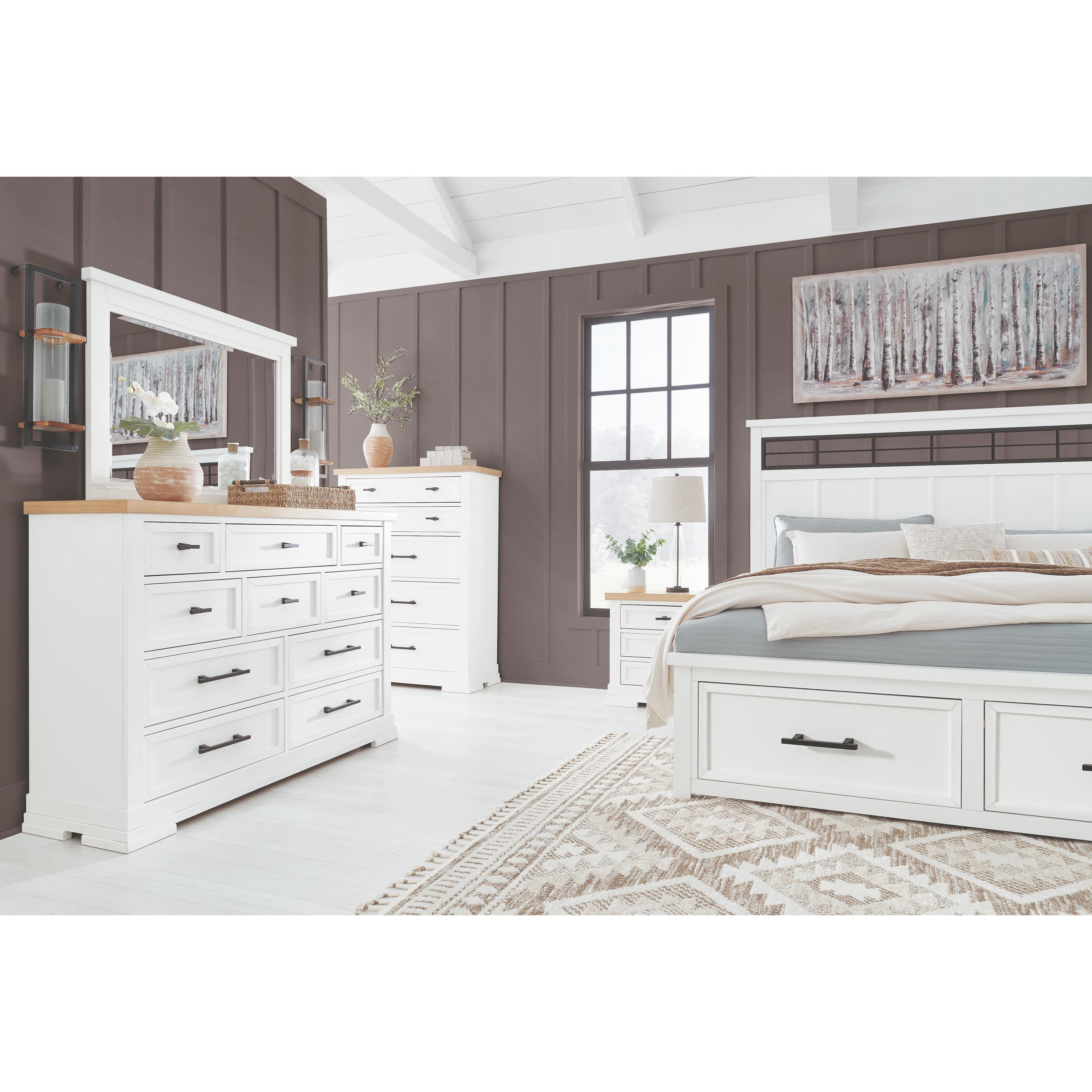  Benchcraft Ashbryn B844-93 Three Drawer Night Stand IMAGE 10