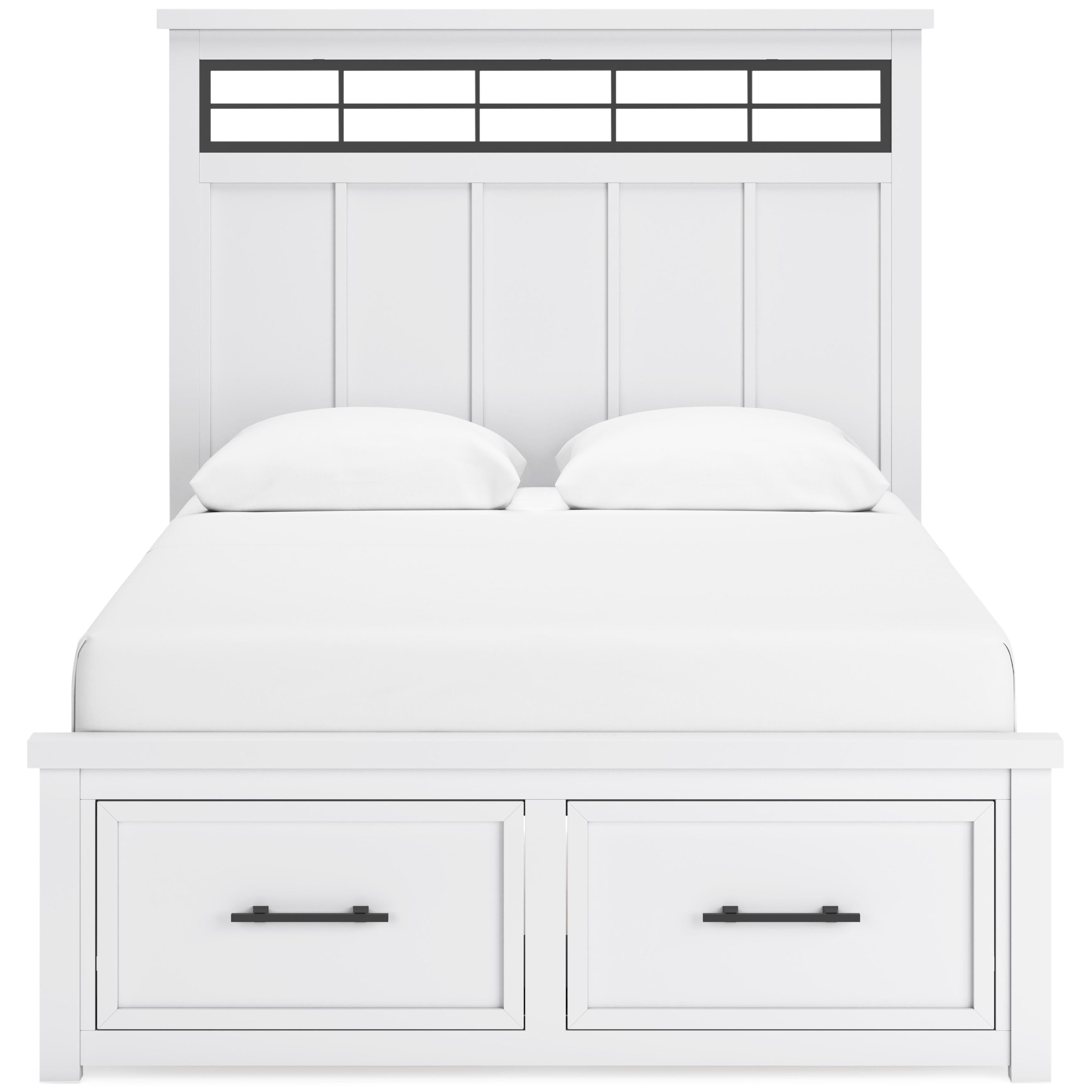  Size_Queen --  Benchcraft Ashbryn Panel Bed with Storage IMAGE 2
