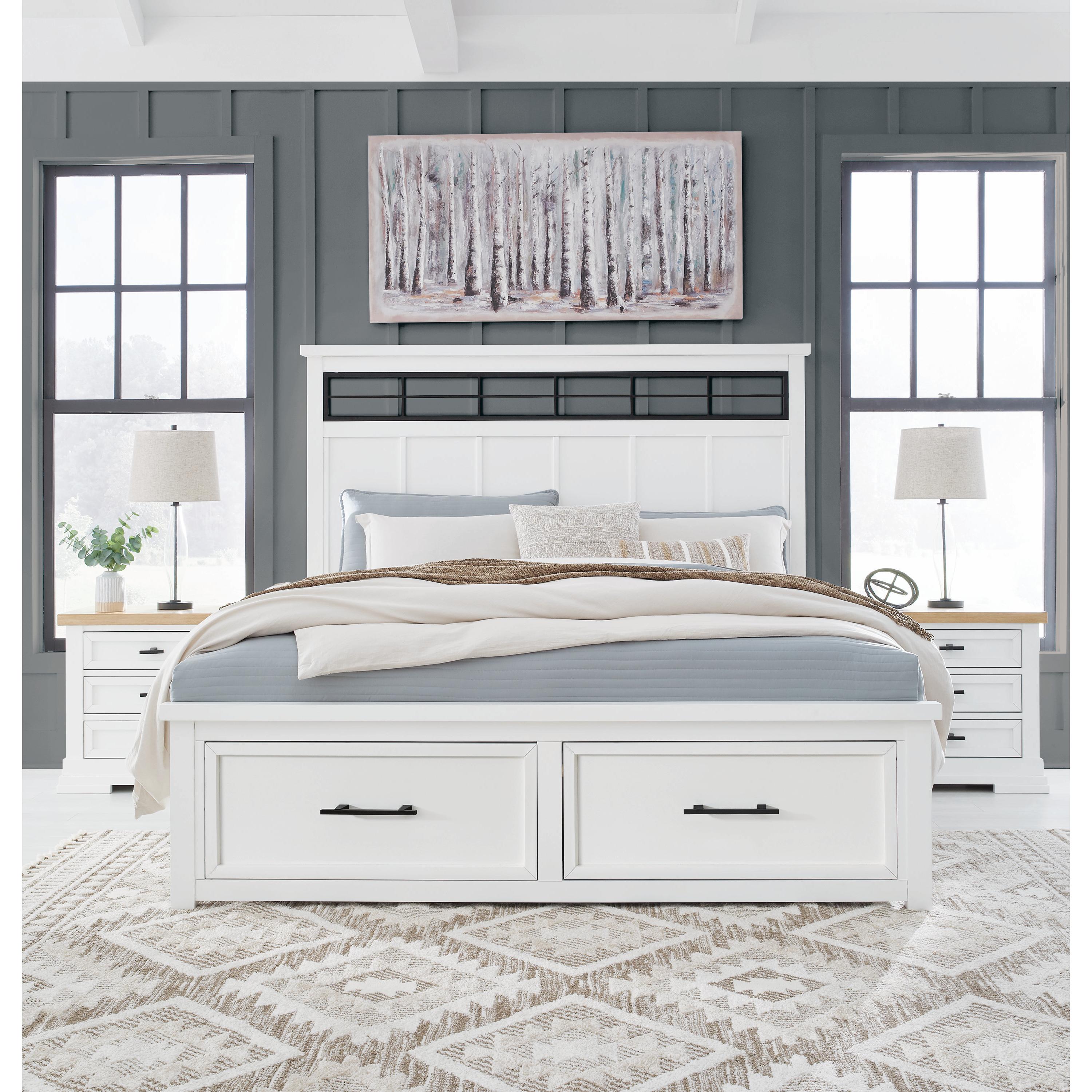  Size_King --  Ashbryn B844B4 King Panel Storage Bed IMAGE 11