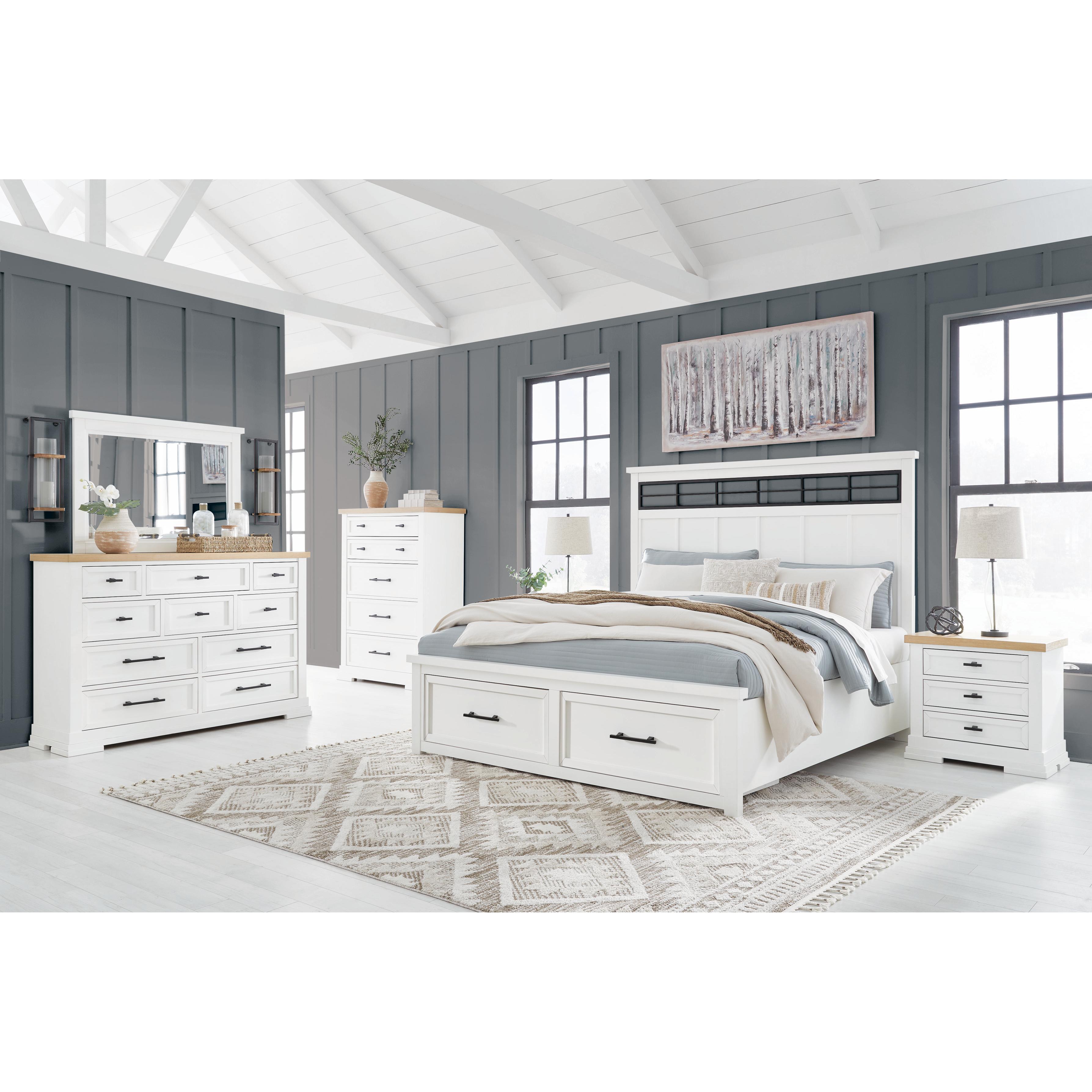  Size_King --  Ashbryn B844B4 King Panel Storage Bed IMAGE 12