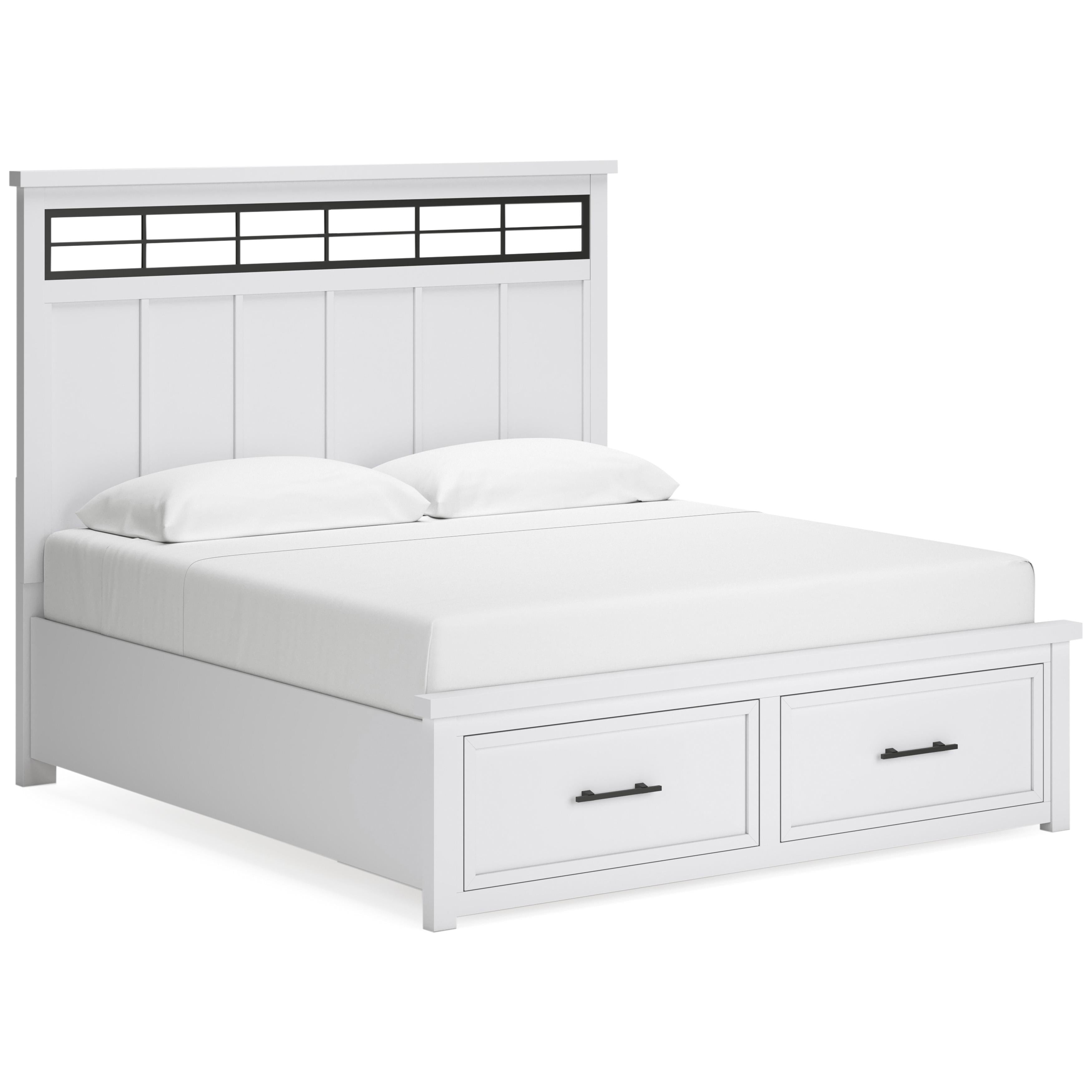  Size_California King --  Ashbryn B844B5 California King Panel Storage Bed IMAGE 1