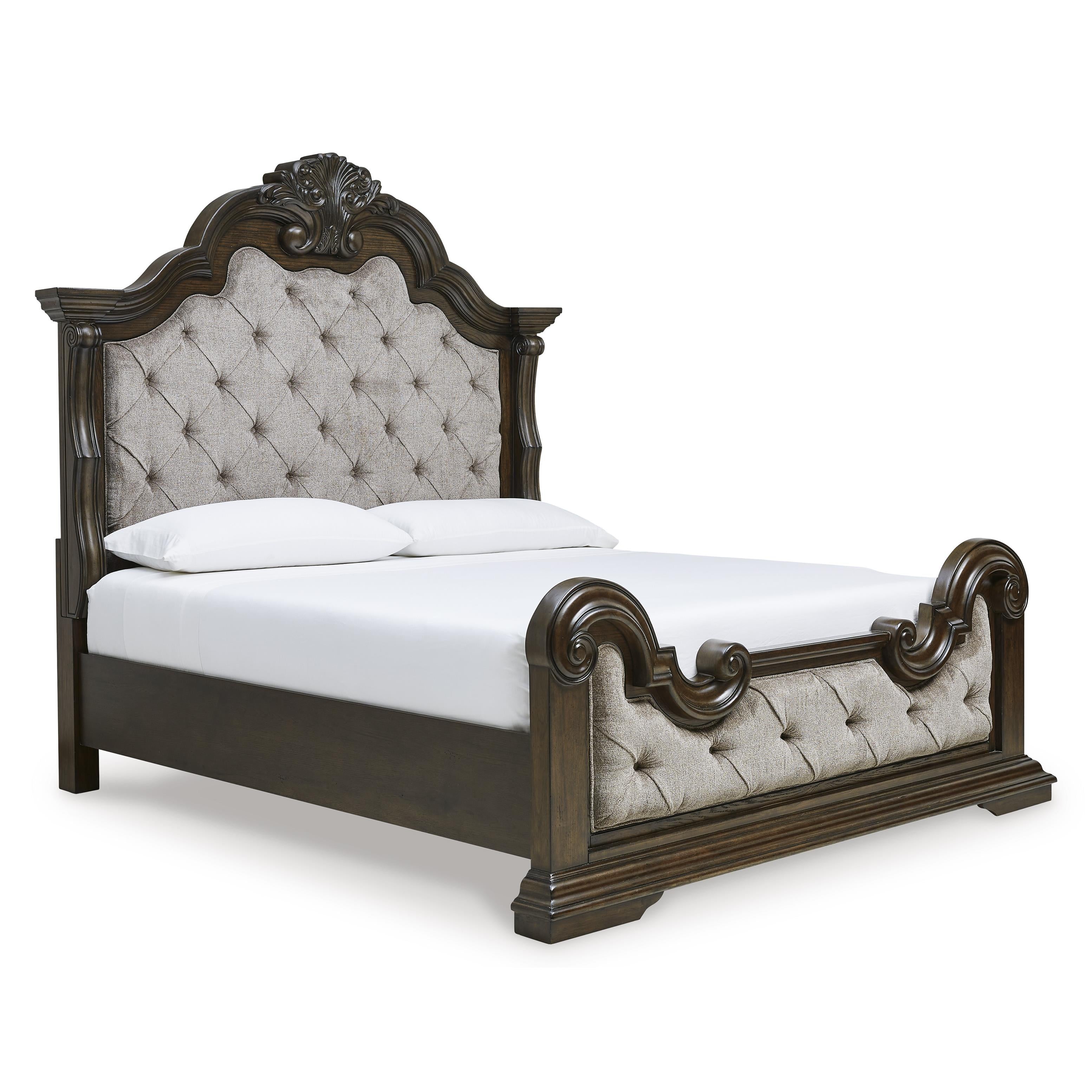  Size_Queen --  Signature Design by Ashley Maylee Upholstered Panel Bed IMAGE 1