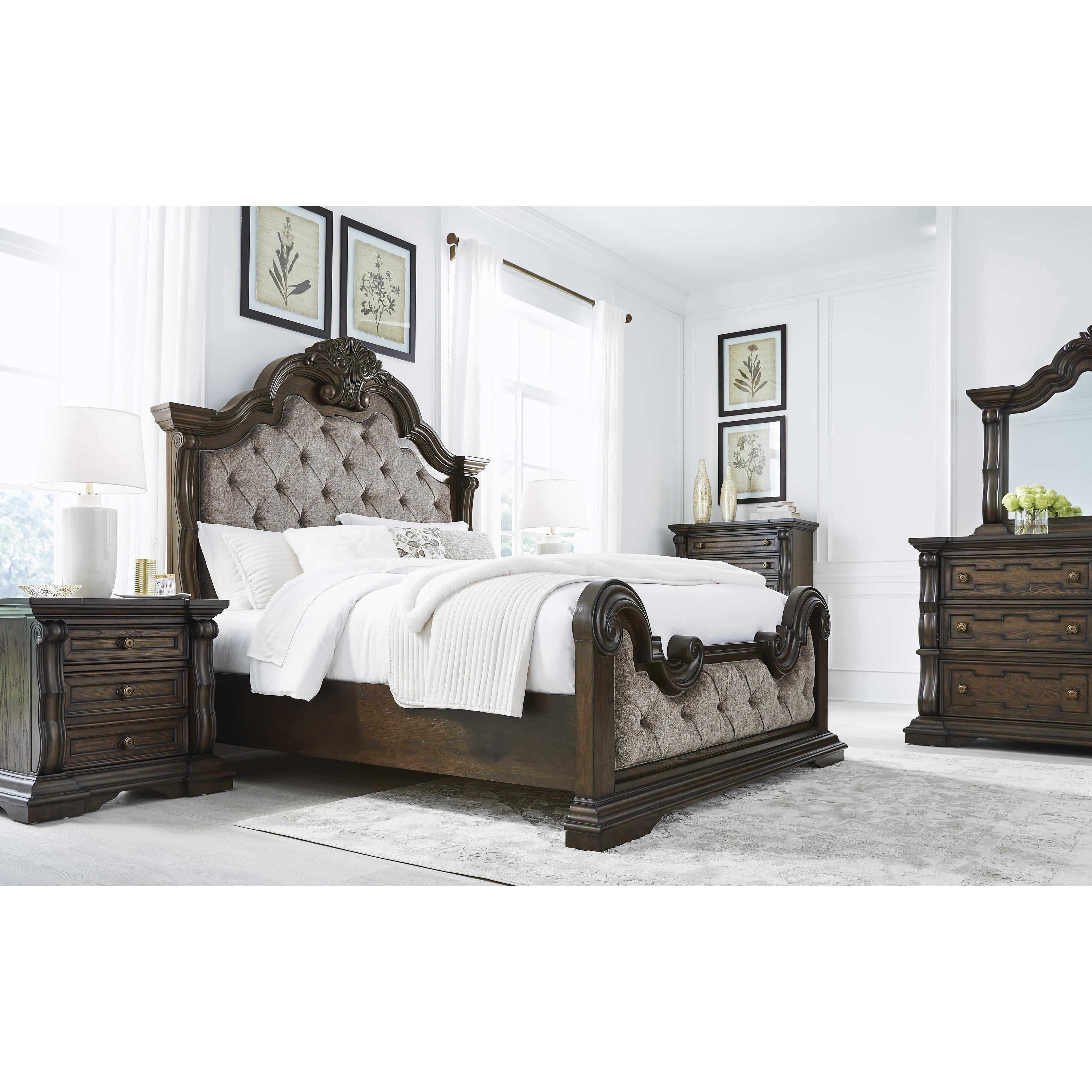  Size_King --  Maylee B947B4 King Upholstered Bed IMAGE 7