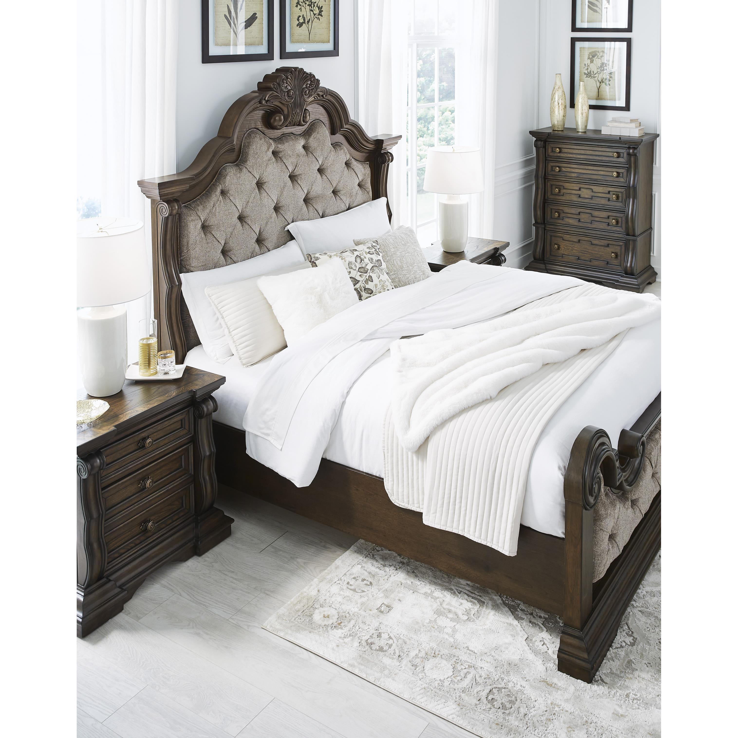  Size_King --  Maylee B947B4 King Upholstered Bed IMAGE 8
