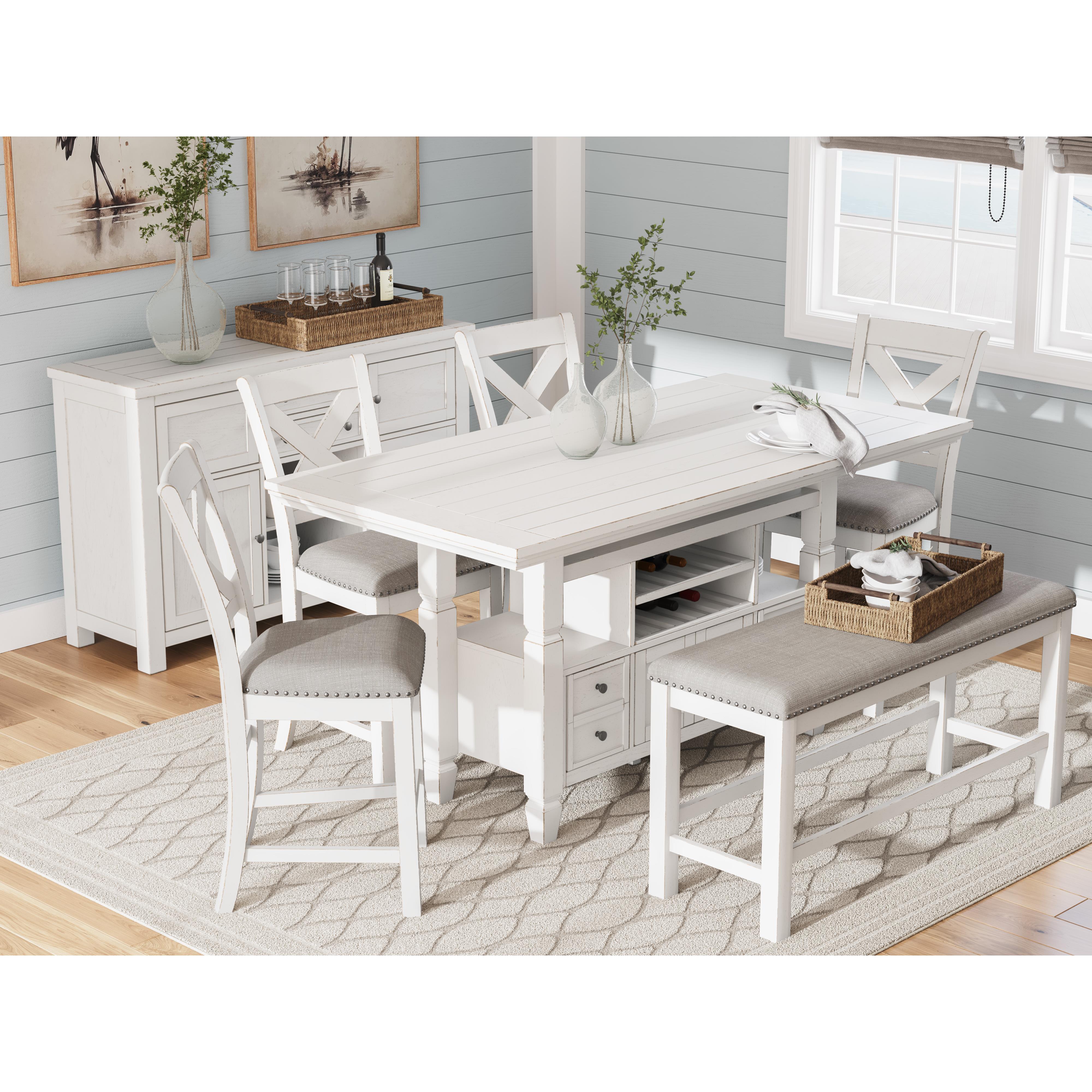  Signature Design by Ashley Robbinsdale D642-09 Double Counter Upholstered Bench IMAGE 9