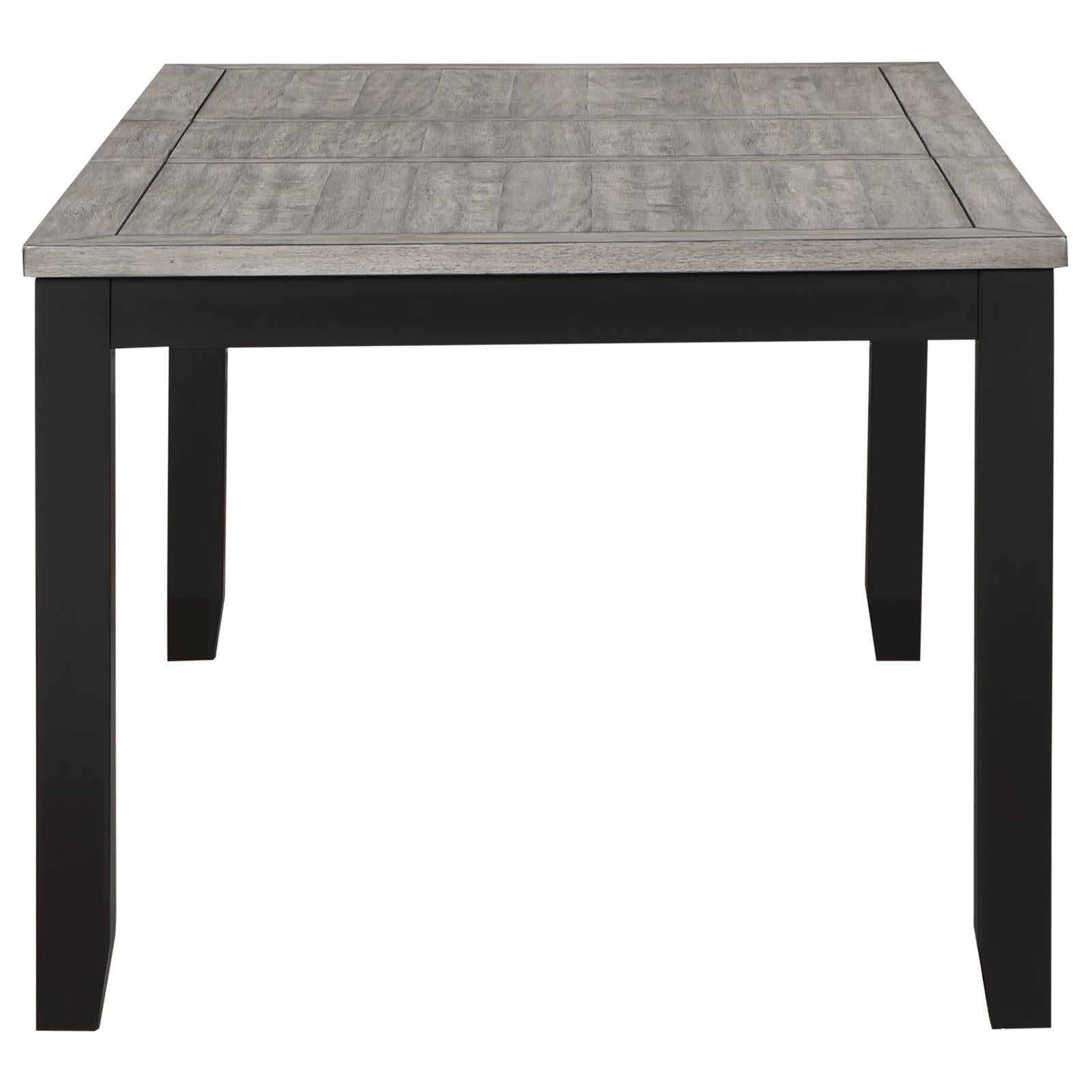  Coaster Furniture Elodie 121221 Rectangular 78-inch Extension Leaf Dining Table - Black IMAGE 4