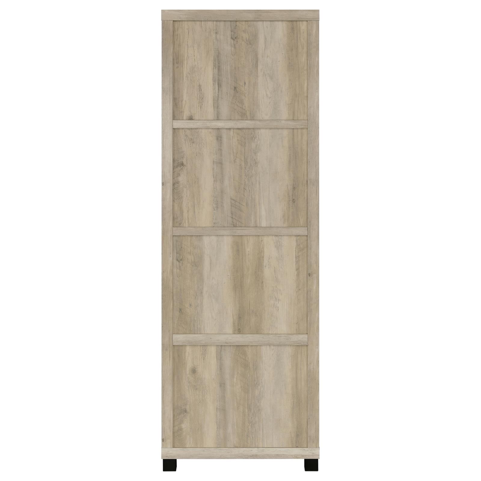  Coaster Furniture Sachin 707746 3-shelf Engineered Wood Media Tower - Distressed Pine IMAGE 7