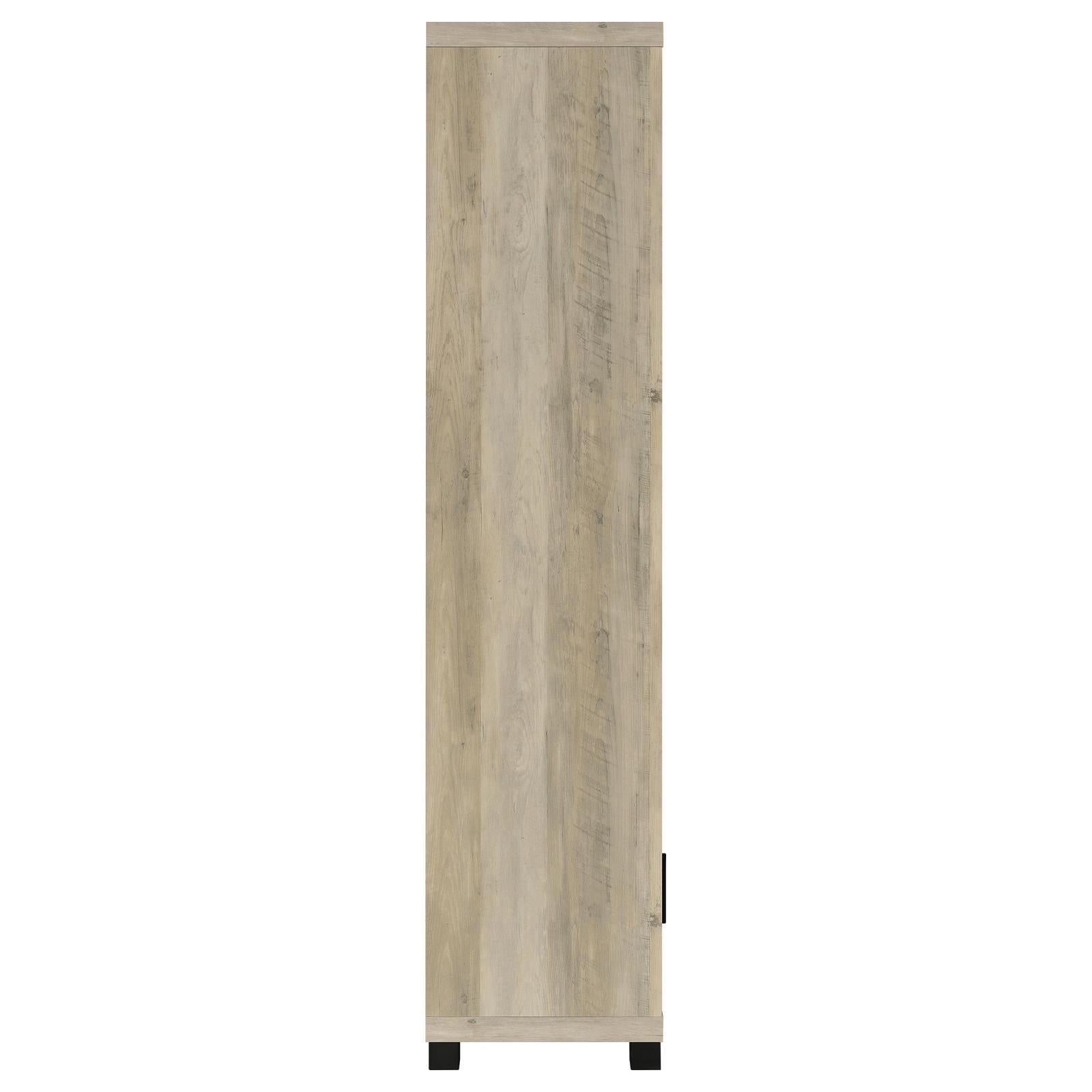  Coaster Furniture Sachin 707746 3-shelf Engineered Wood Media Tower - Distressed Pine IMAGE 8