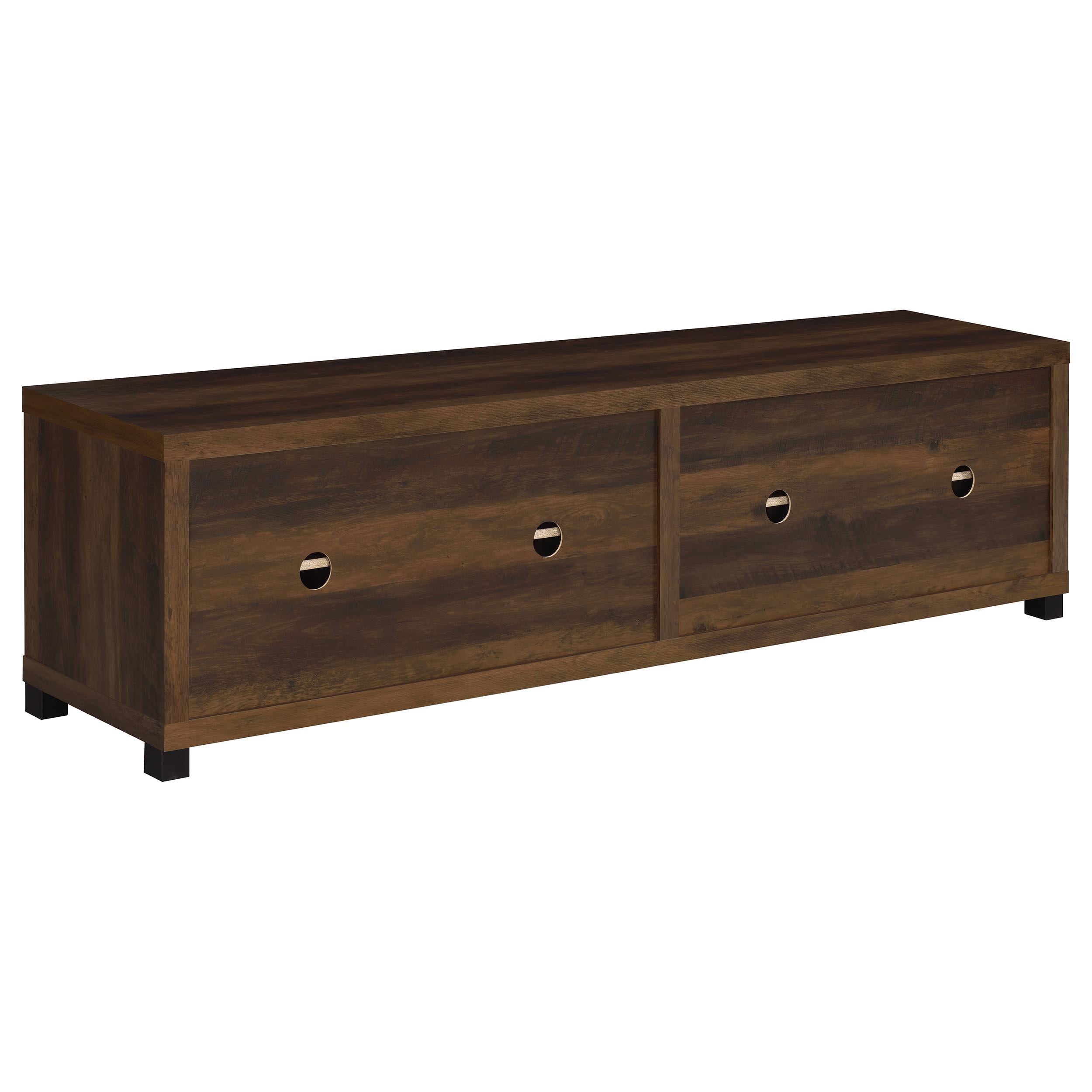  Coaster Furniture Sachin 736293-SET 3-piece Entertainment Center with 79" TV Stand - Dark Pine IMAGE 14