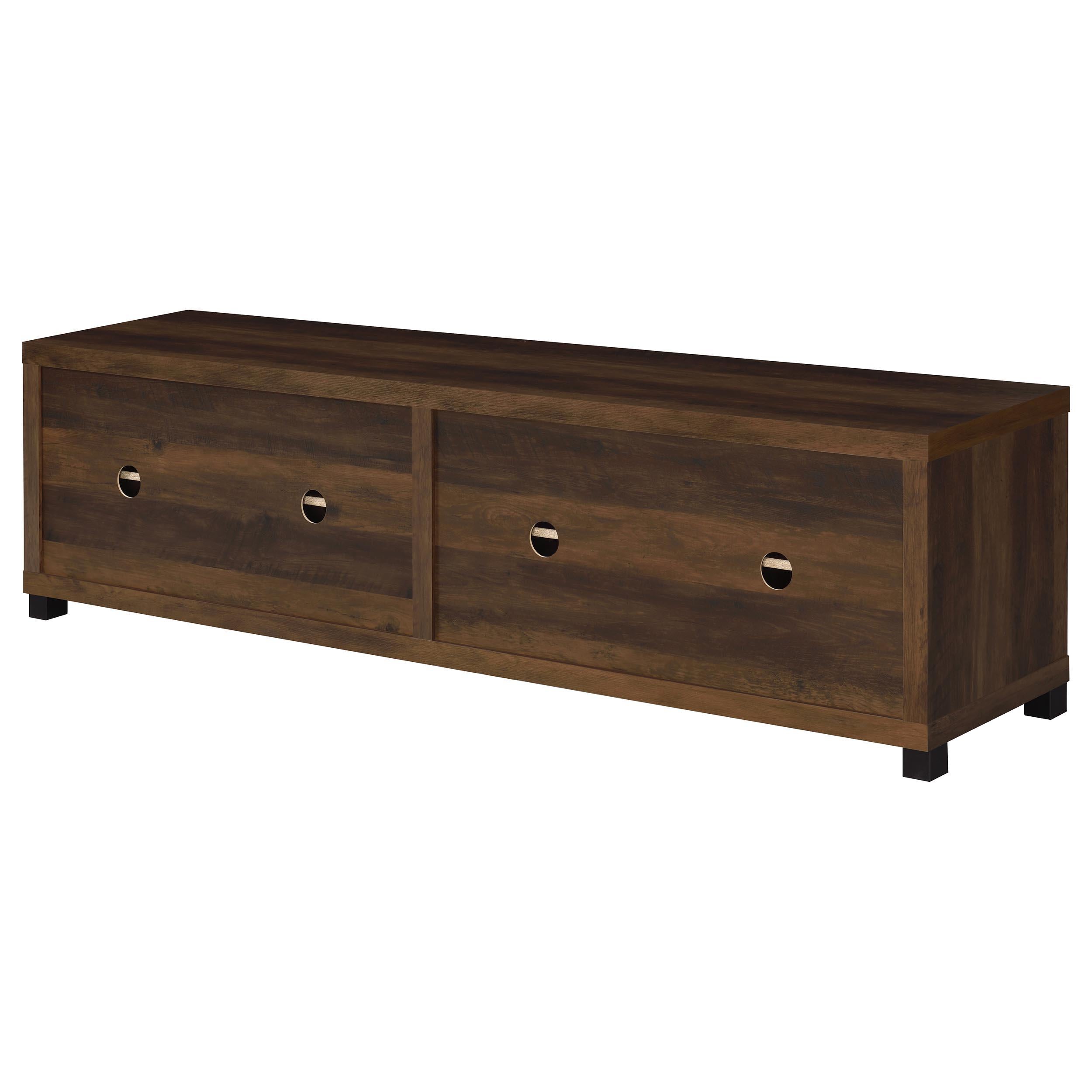  Coaster Furniture Sachin 736293-SET 3-piece Entertainment Center with 79" TV Stand - Dark Pine IMAGE 16