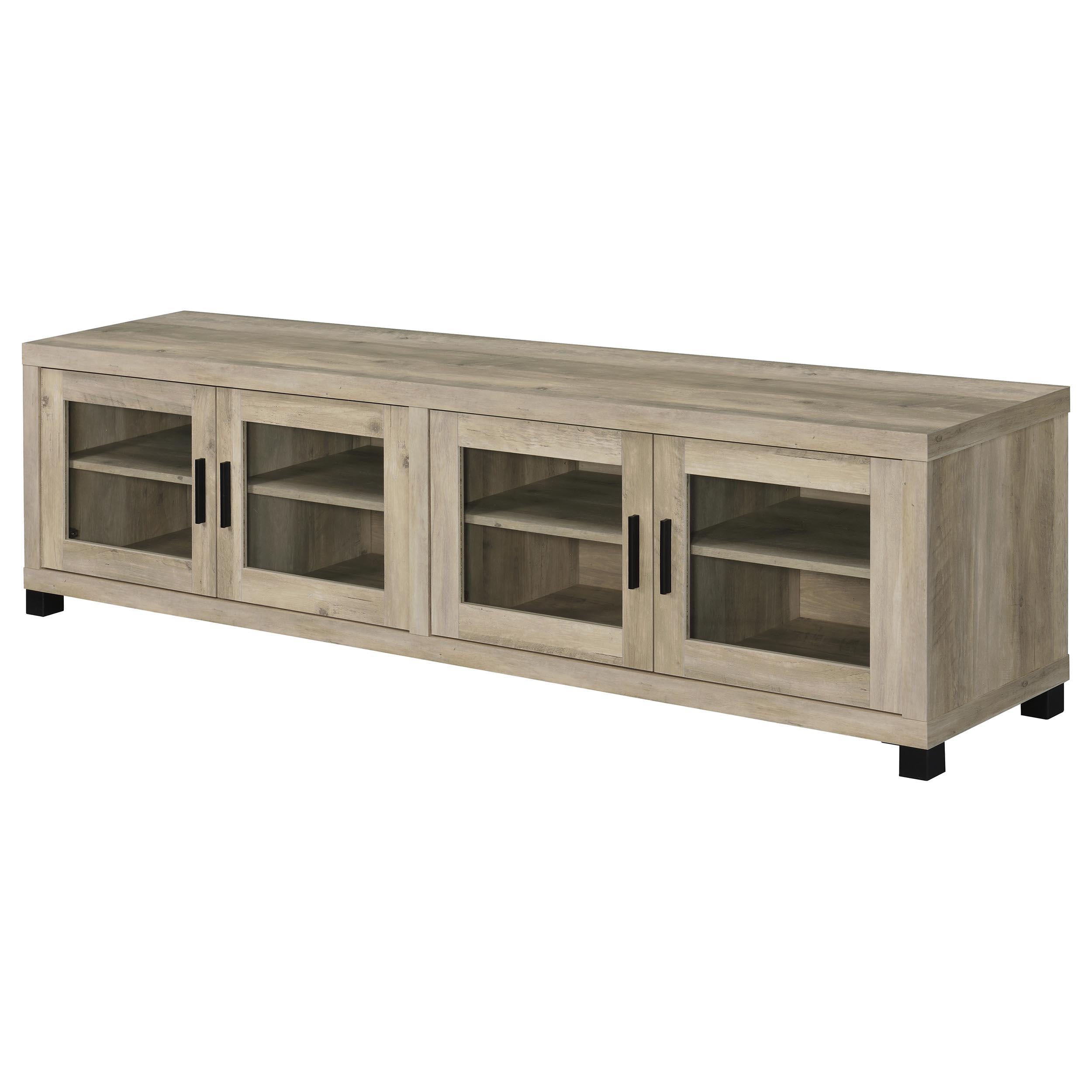  Coaster Furniture Sachin 736283-SET 3-piece Entertainment Center with 79" TV Stand - Antique Pine IMAGE 12