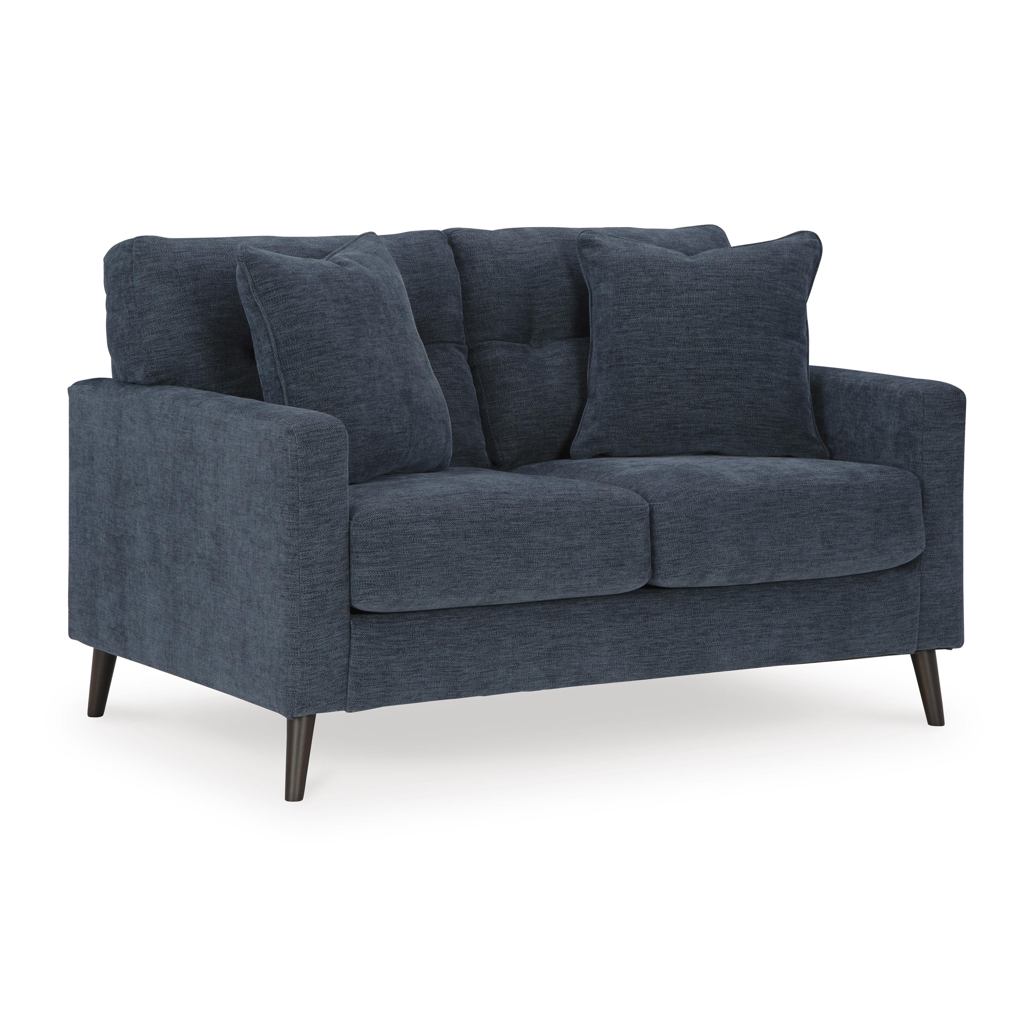  Manufacturer Color_Navy --  Signature Design by Ashley Bixler Stationary Fabric Loveseat IMAGE 1