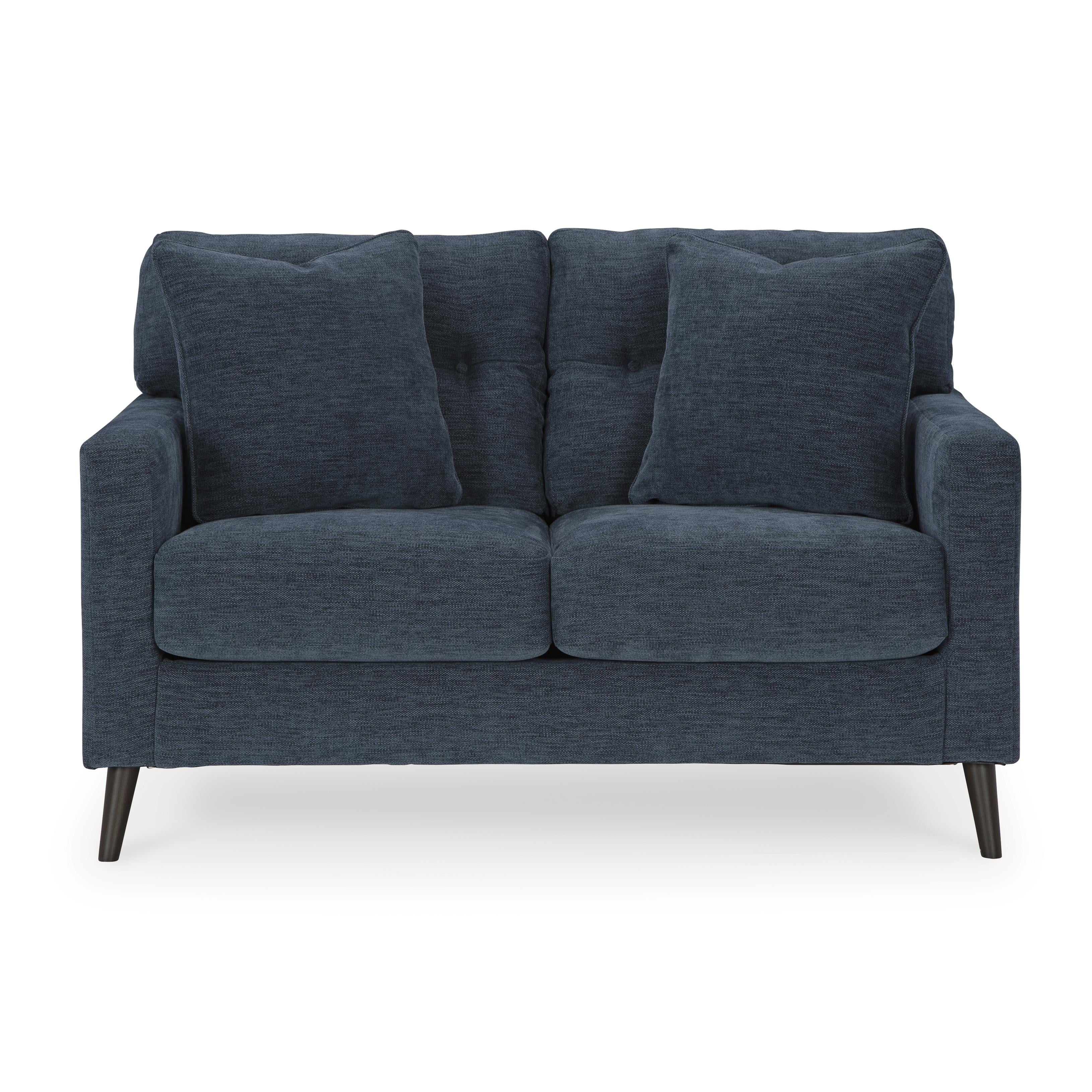 Manufacturer Color_Navy --  Signature Design by Ashley Bixler Stationary Fabric Loveseat IMAGE 2