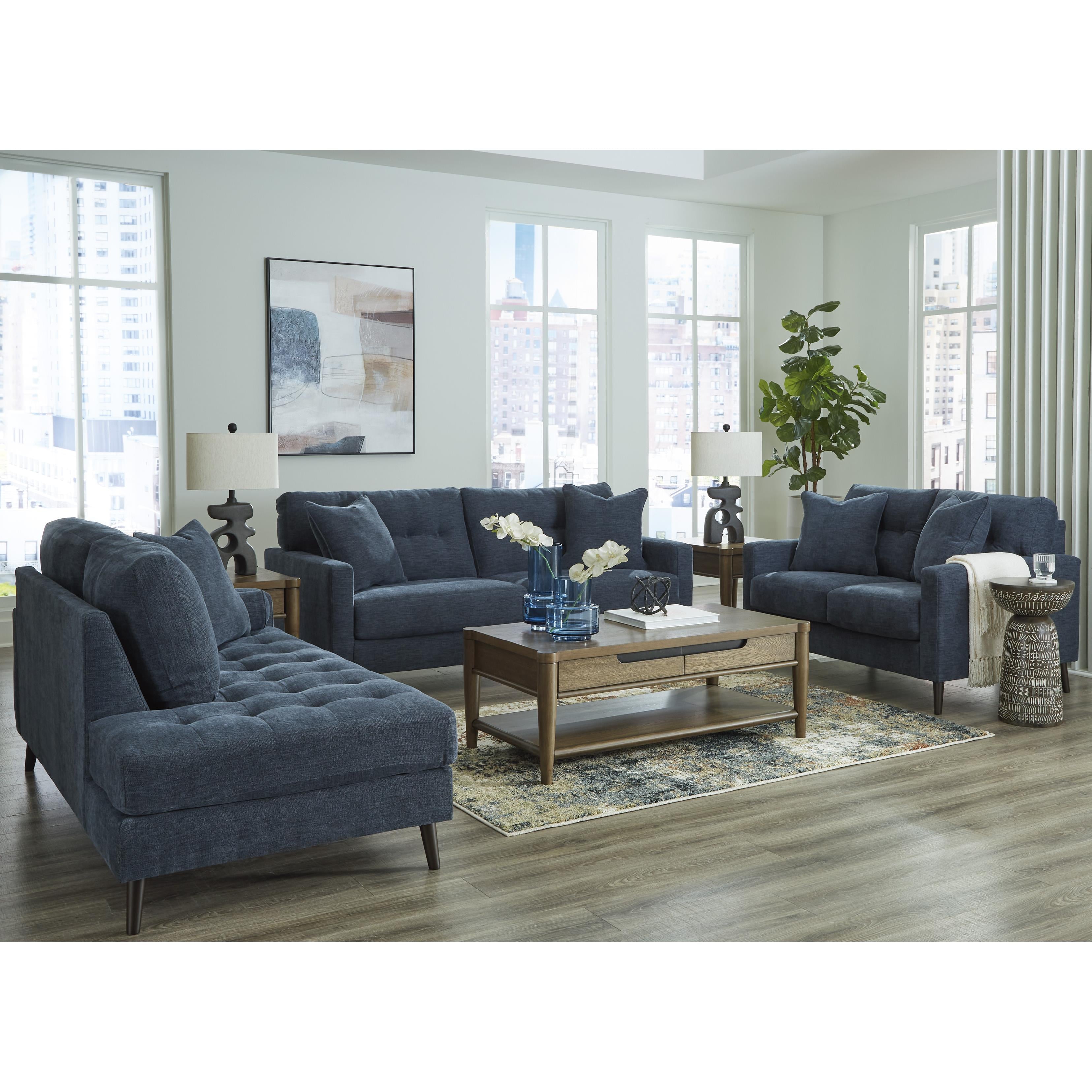  Manufacturer Color_Navy --  Signature Design by Ashley Bixler Stationary Fabric Sofa IMAGE 9
