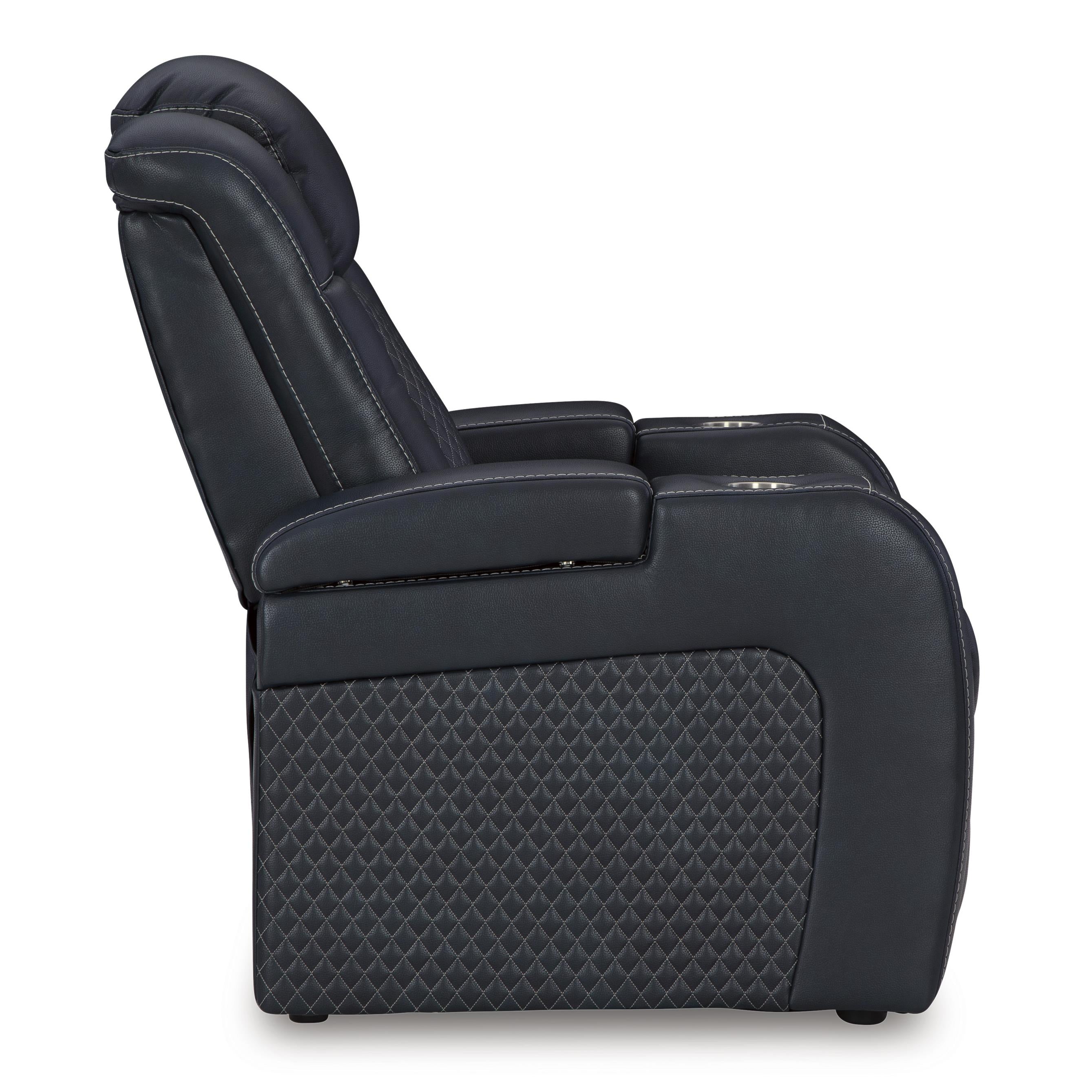  Manufacturer Color_Sapphire --  Fyne-Dyme 3660313 Power Recliner with Adjustable Headrest IMAGE 4