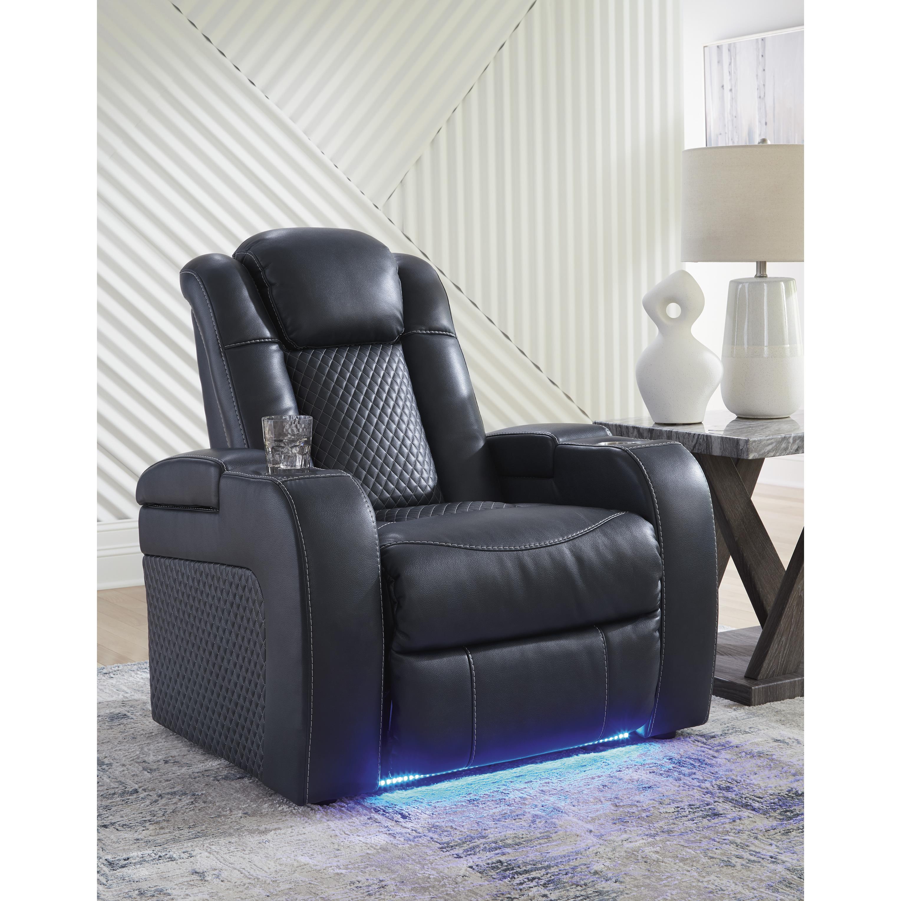  Manufacturer Color_Sapphire --  Fyne-Dyme 3660313 Power Recliner with Adjustable Headrest IMAGE 6