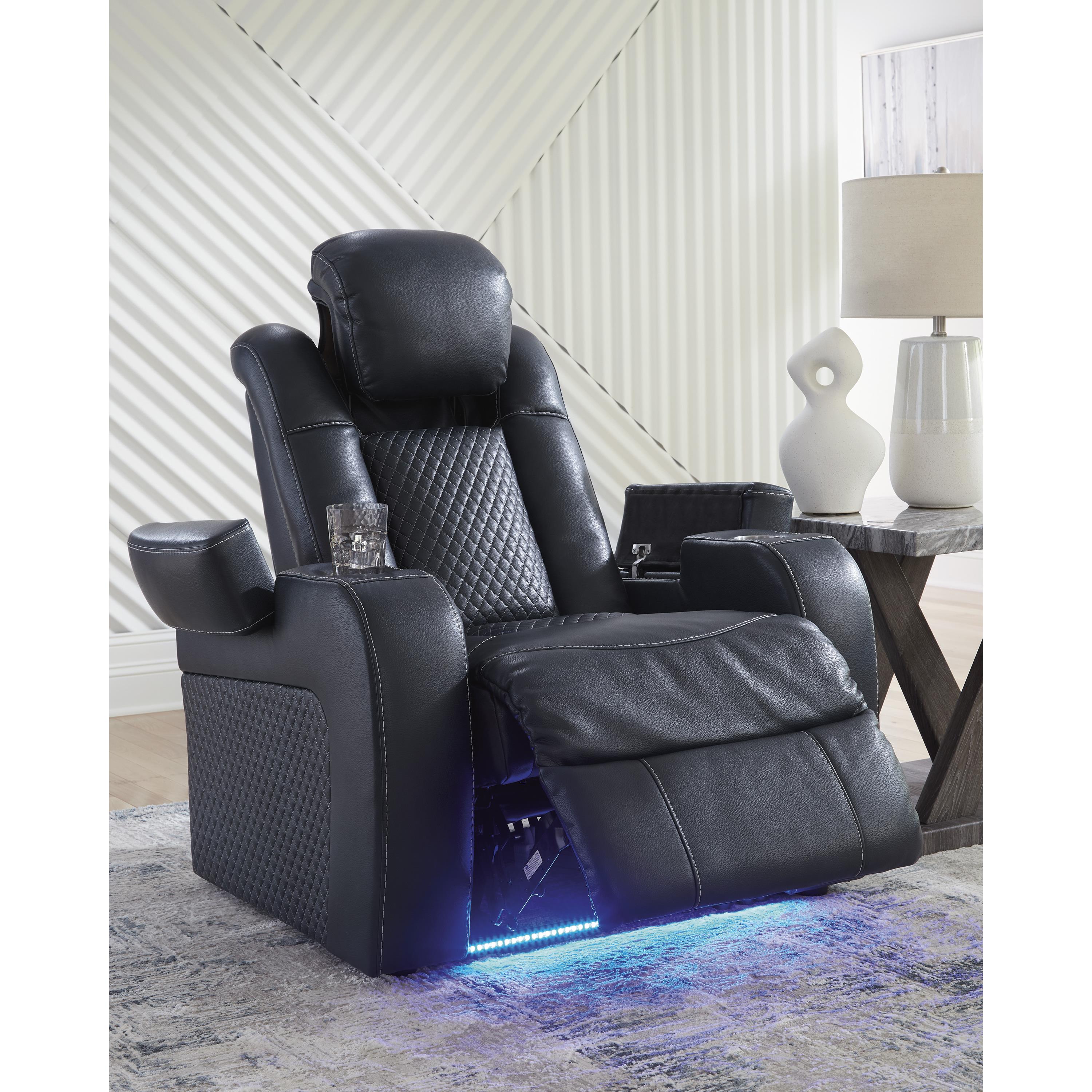  Manufacturer Color_Sapphire --  Fyne-Dyme 3660313 Power Recliner with Adjustable Headrest IMAGE 7
