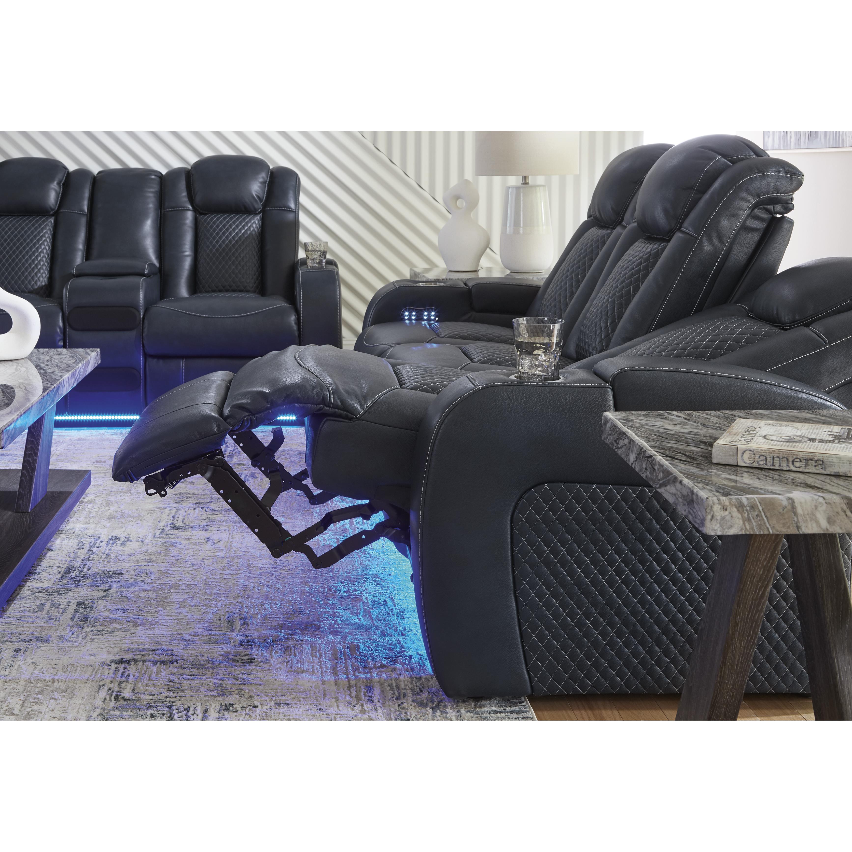  Manufacturer Color_Sapphire --  Fyne-Dyme 3660315 Power Reclining Sofa with Adjustable Headrest IMAGE 13