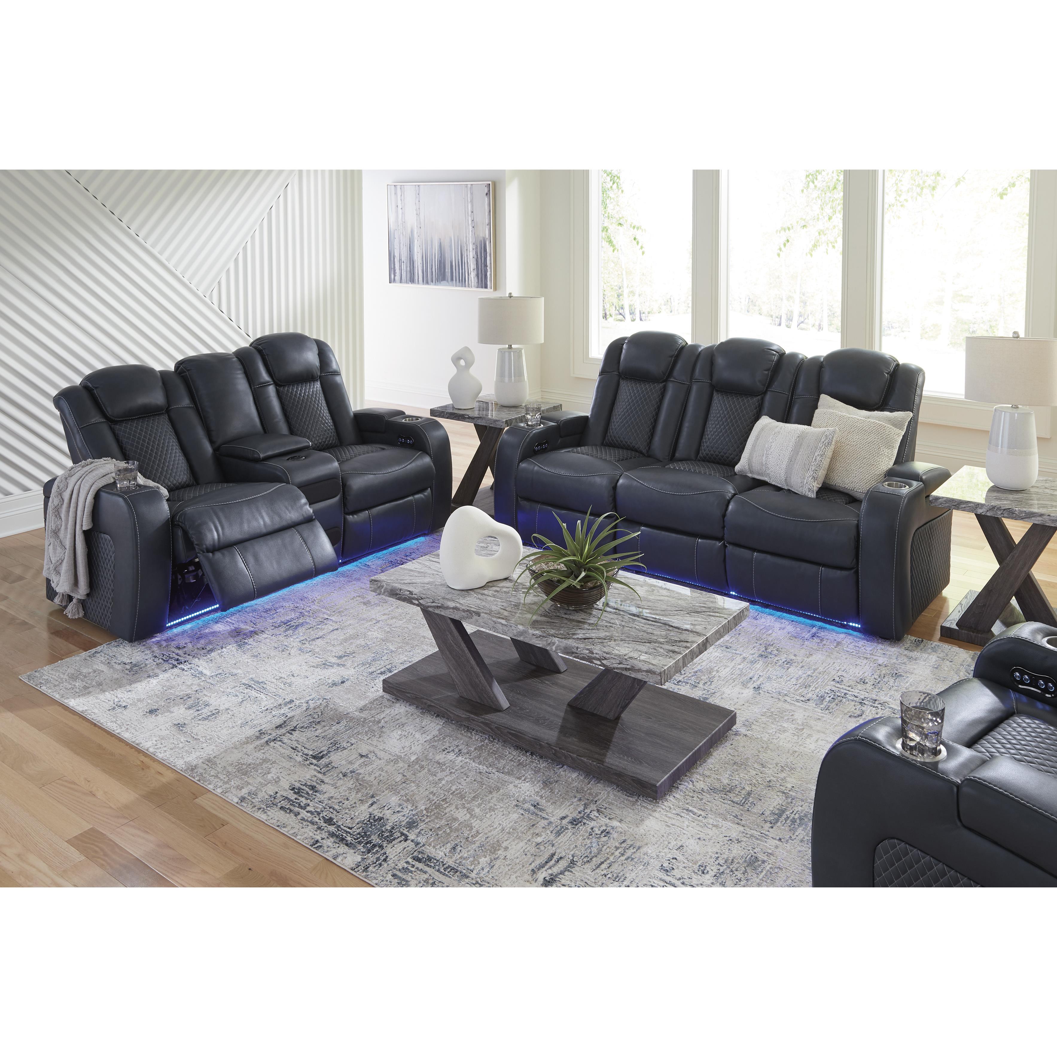  Manufacturer Color_Sapphire --  Fyne-Dyme 3660315 Power Reclining Sofa with Adjustable Headrest IMAGE 15