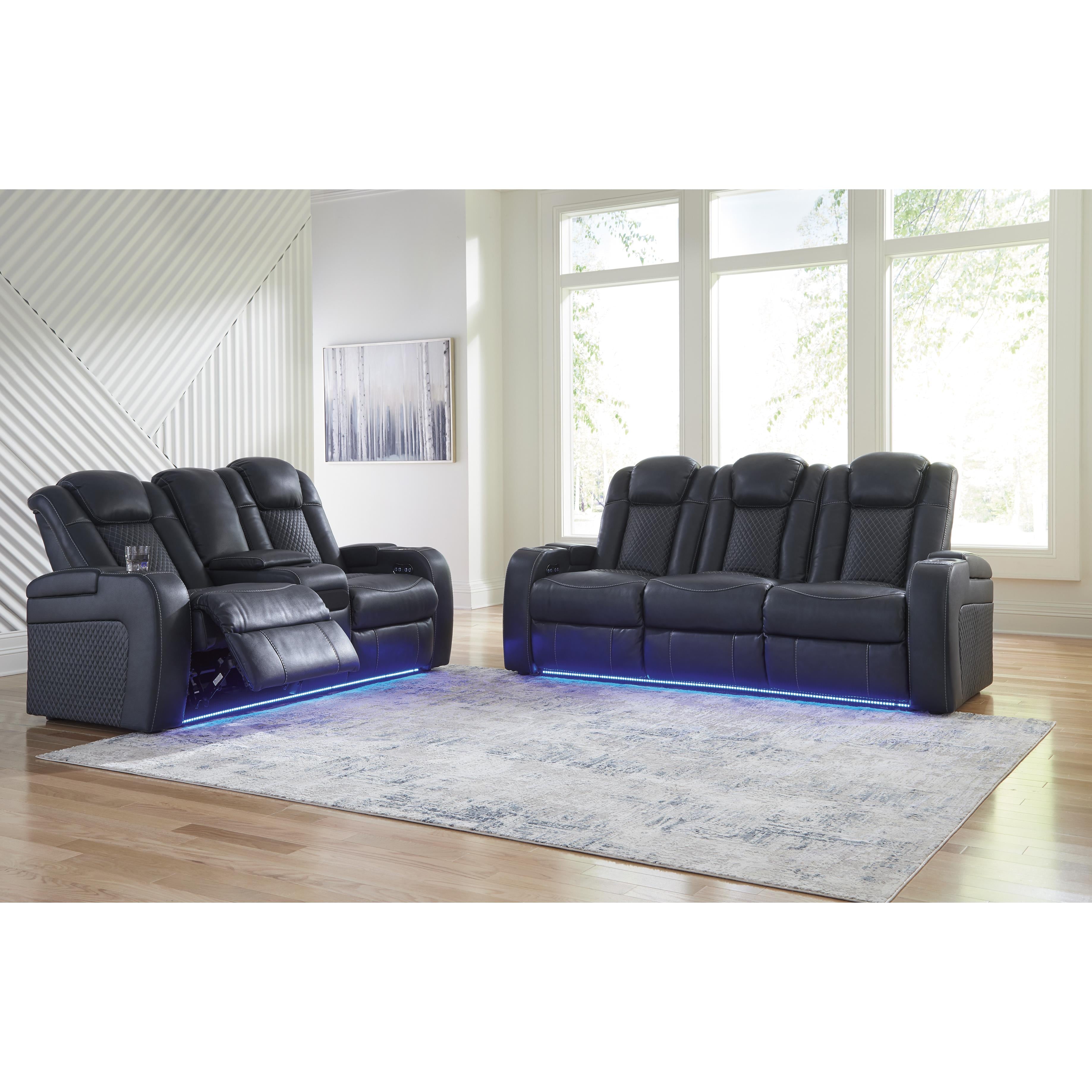  Manufacturer Color_Sapphire --  Fyne-Dyme 3660315 Power Reclining Sofa with Adjustable Headrest IMAGE 17
