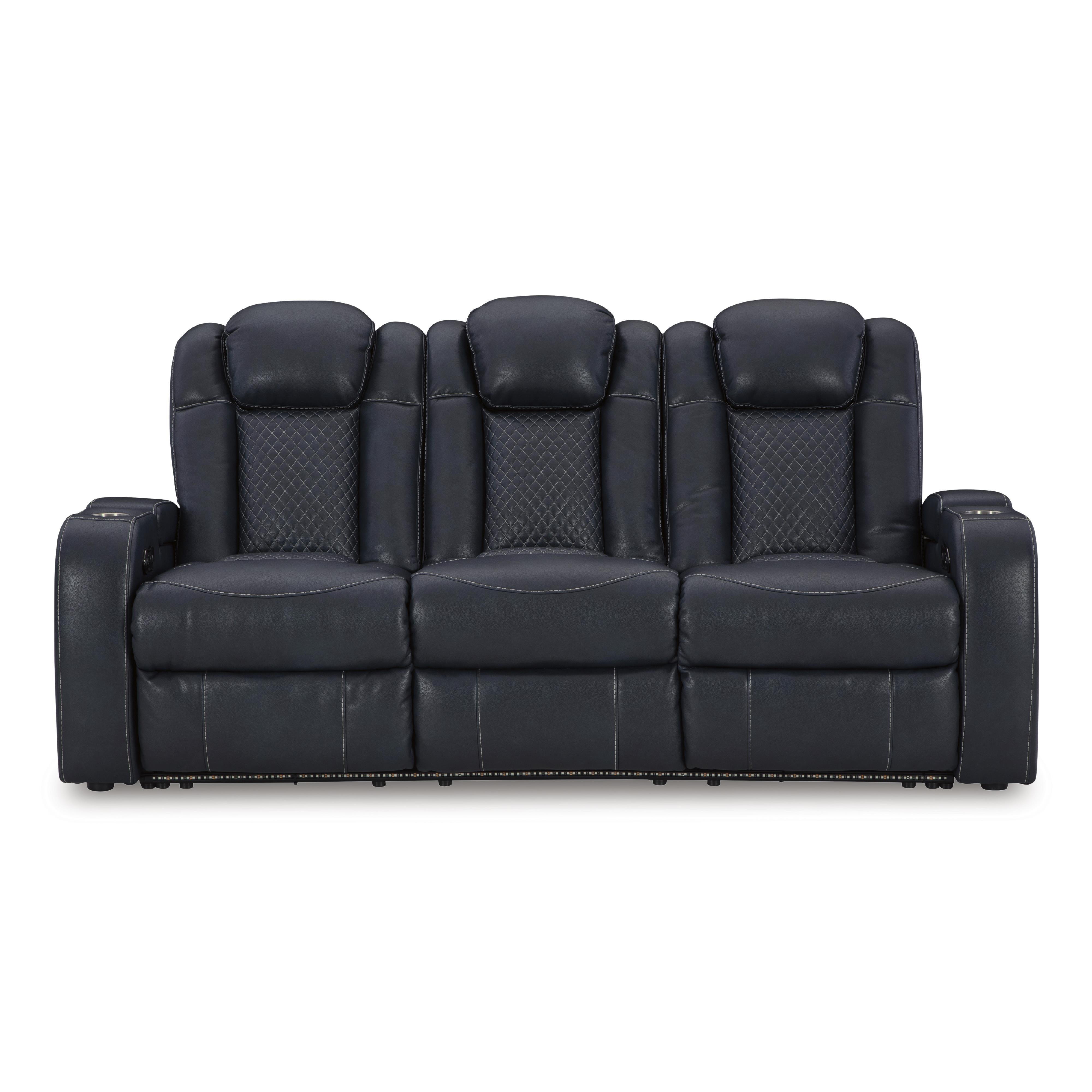  Manufacturer Color_Sapphire --  Fyne-Dyme 3660315 Power Reclining Sofa with Adjustable Headrest IMAGE 3
