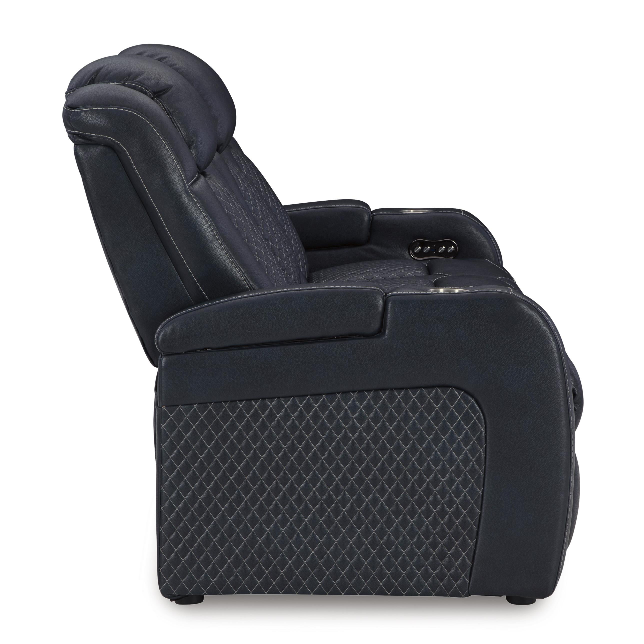  Manufacturer Color_Sapphire --  Fyne-Dyme 3660315 Power Reclining Sofa with Adjustable Headrest IMAGE 4