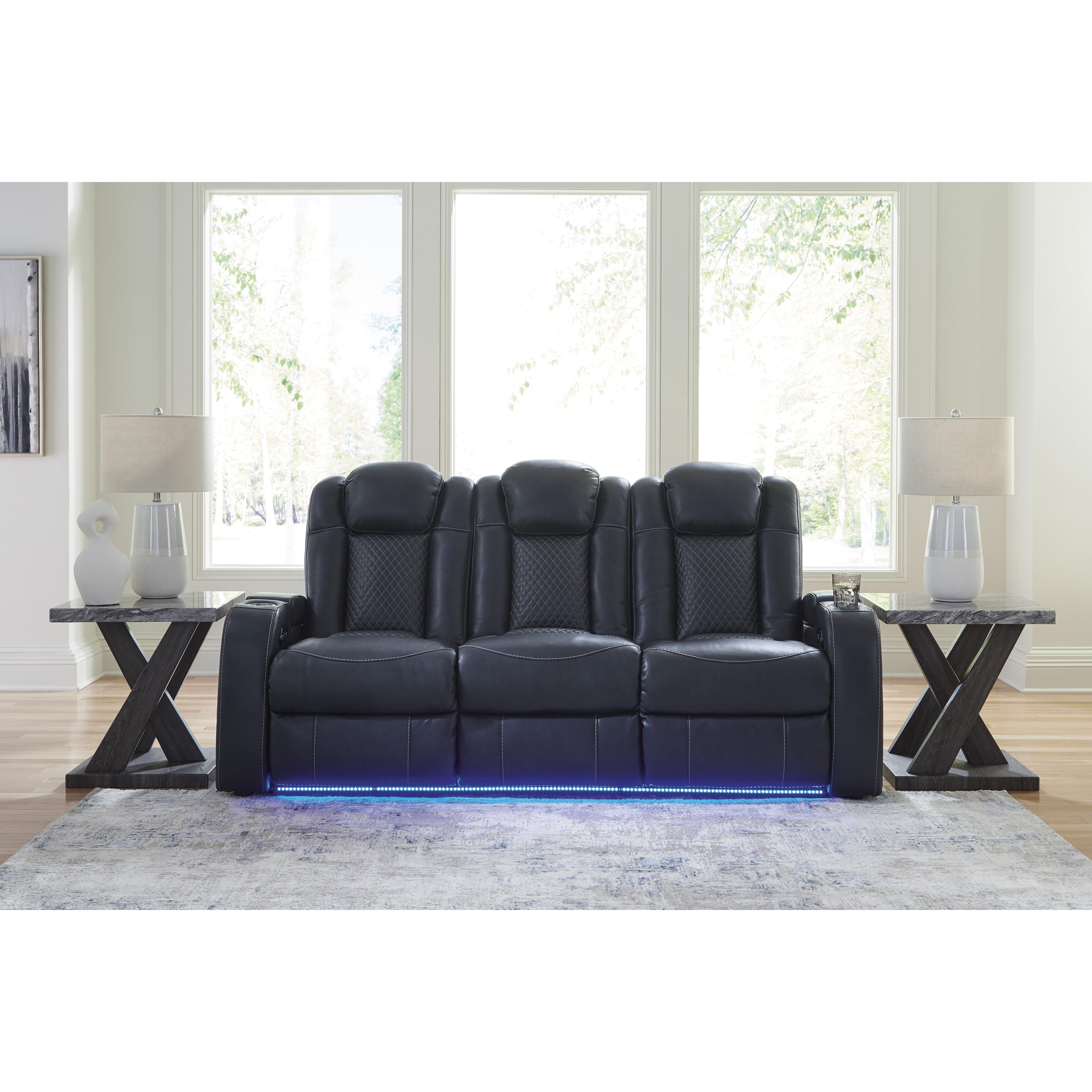 Manufacturer Color_Sapphire --  Fyne-Dyme 3660315 Power Reclining Sofa with Adjustable Headrest IMAGE 6