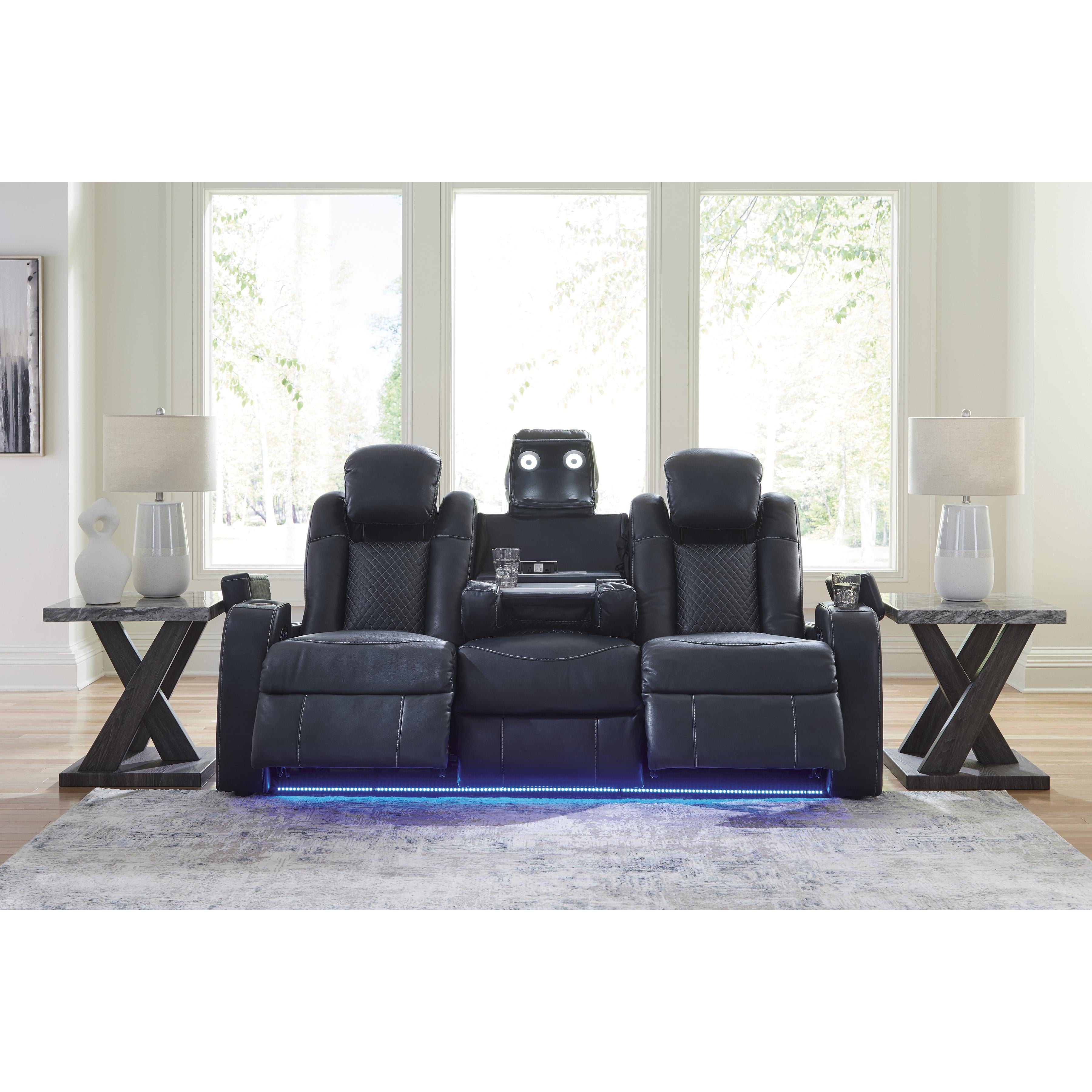 Manufacturer Color_Sapphire --  Fyne-Dyme 3660315 Power Reclining Sofa with Adjustable Headrest IMAGE 7
